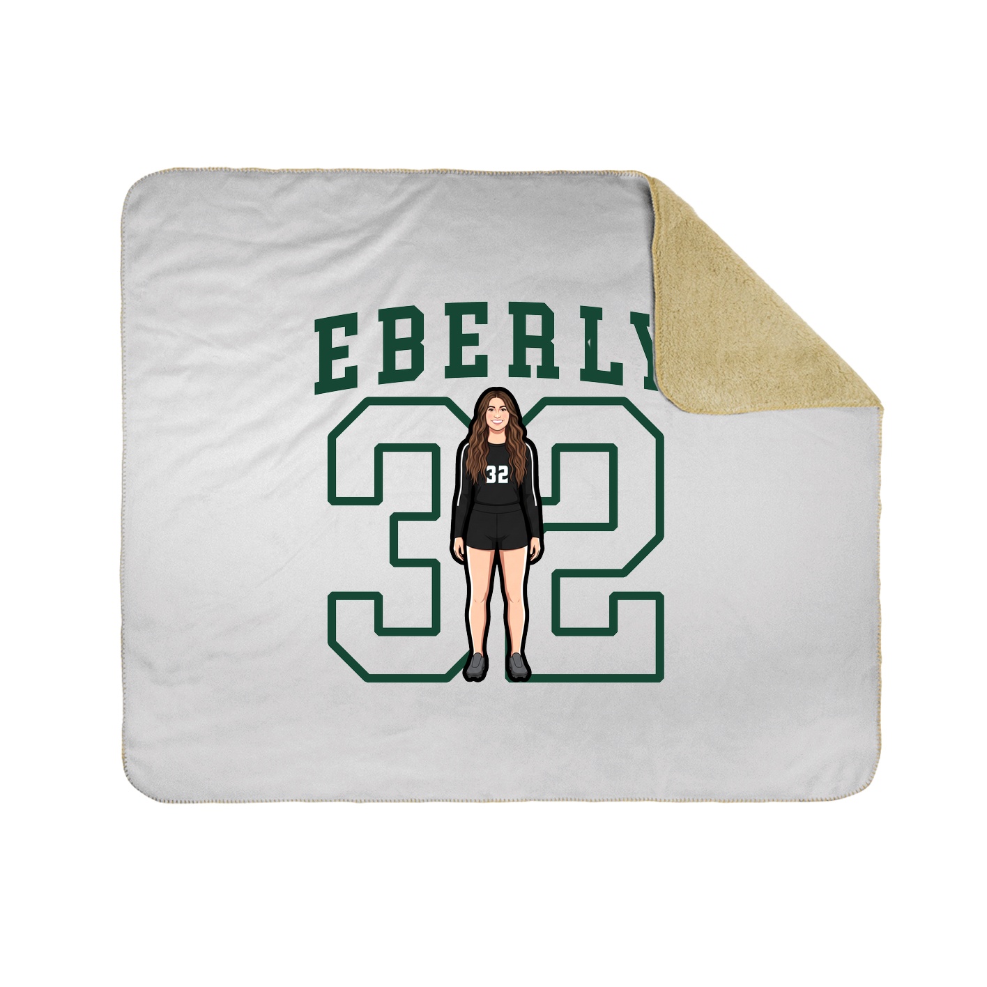 Throw Blanket — Shirsey in White