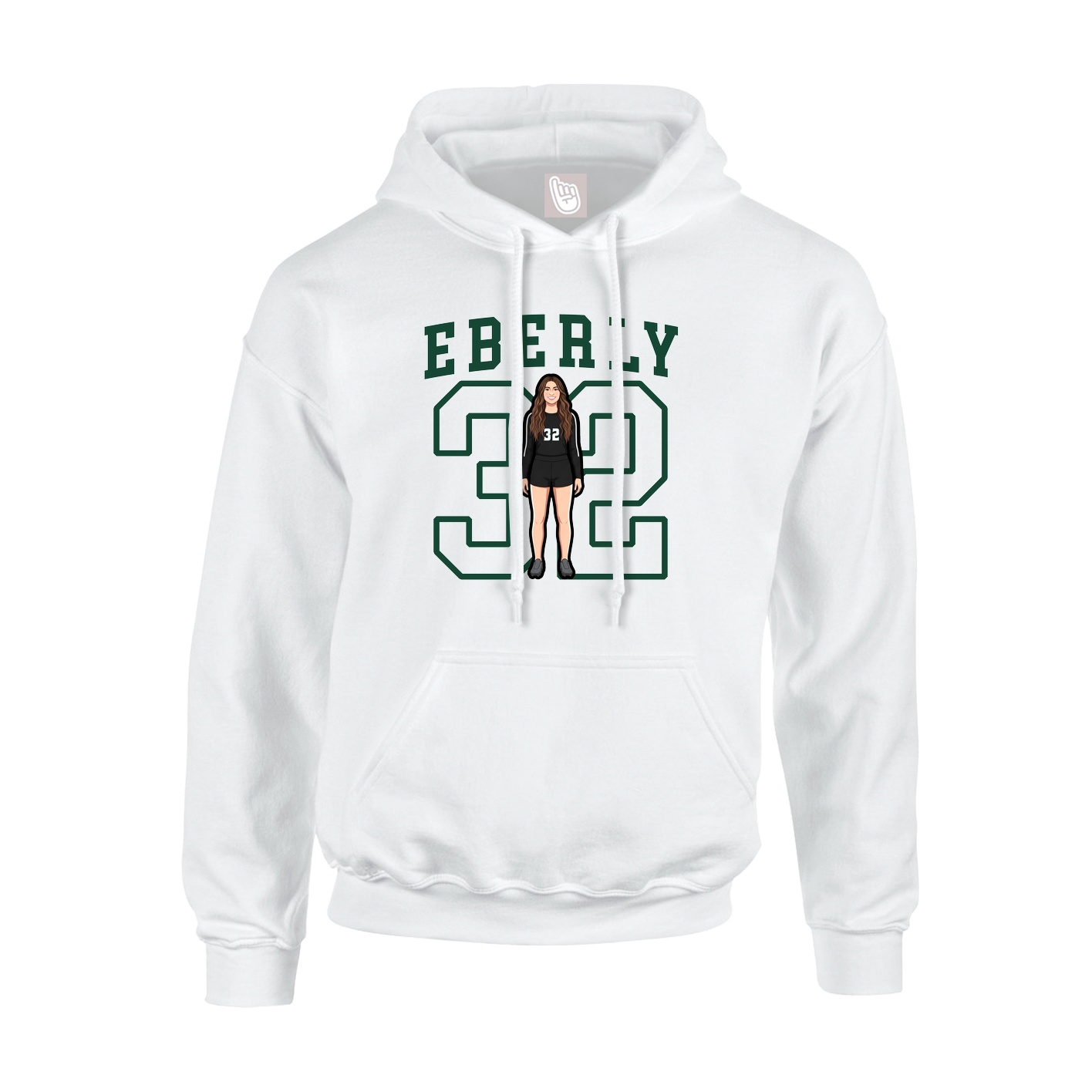 Hoodie — Shirsey in White