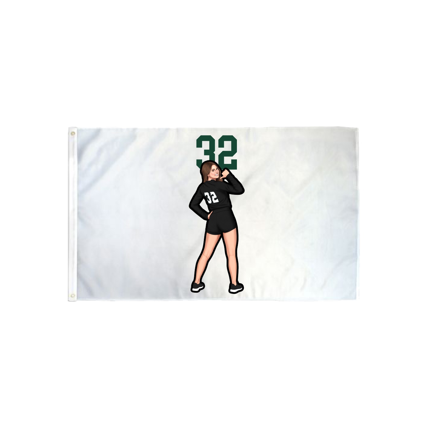 3x5 Flag — Number Top in Classic