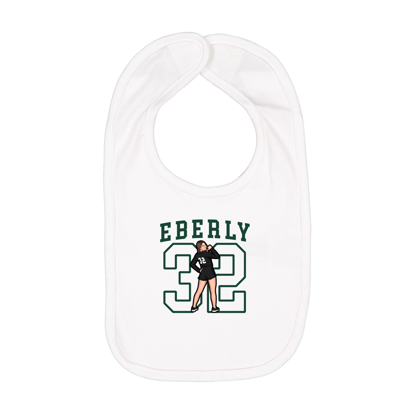 Infant Bib — Shirsey in White