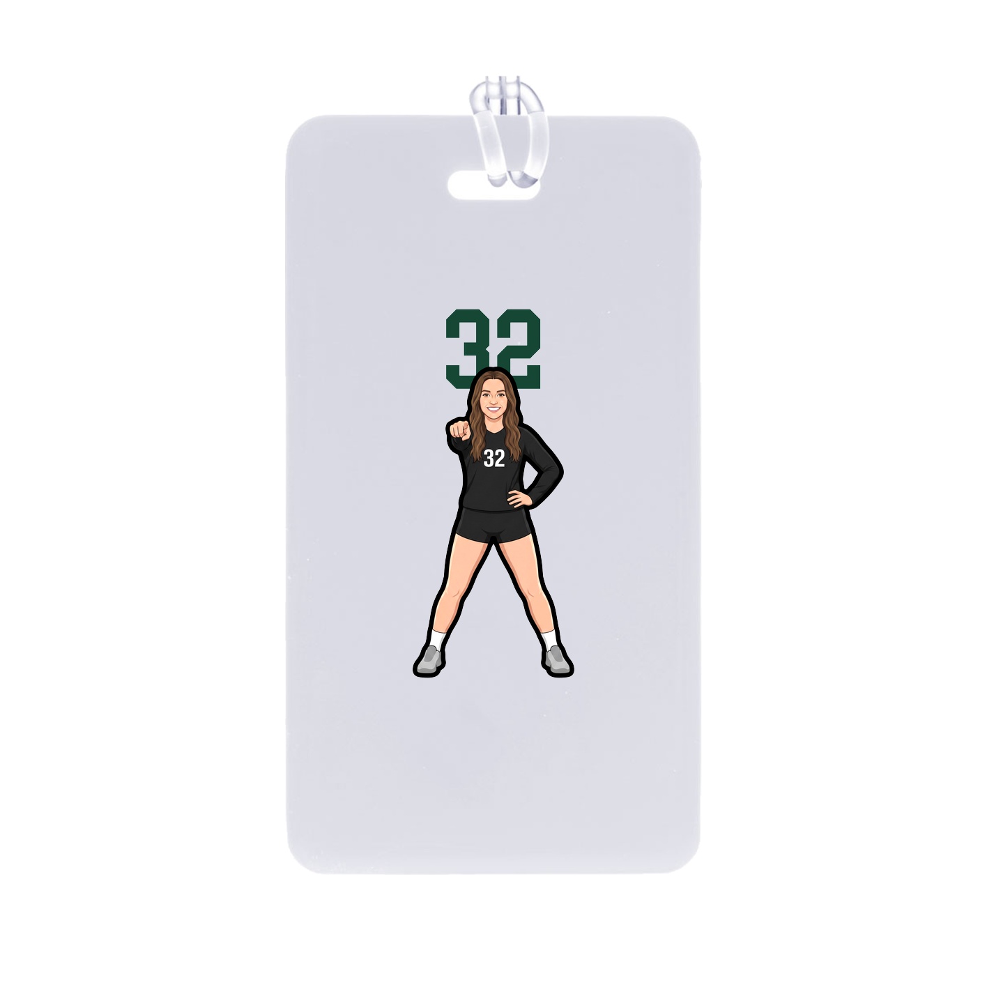 Bag Tag — Number Top in Classic