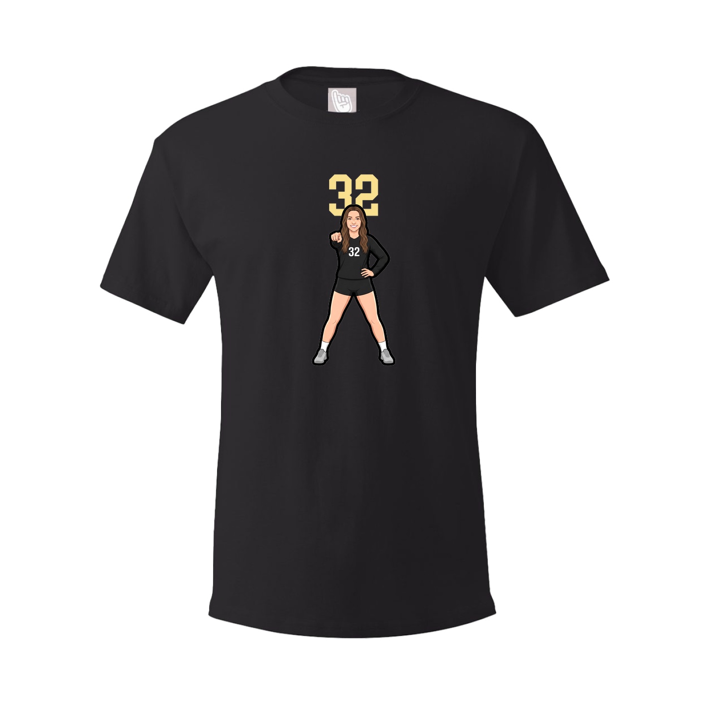 Tee — Number Top in Black