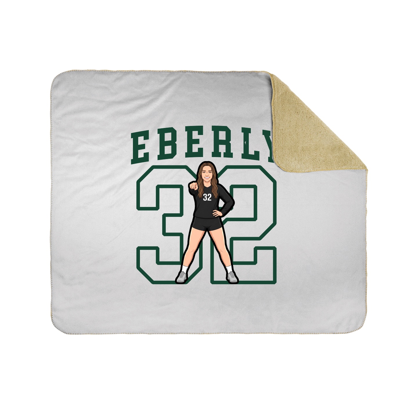 50x60 Sherpa Lined Throw Blanket