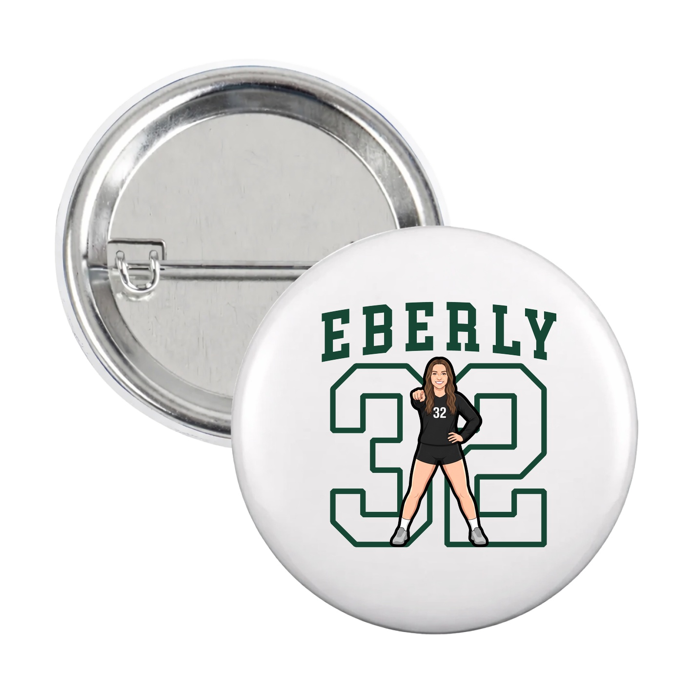 Game Day Button — Shirsey in White