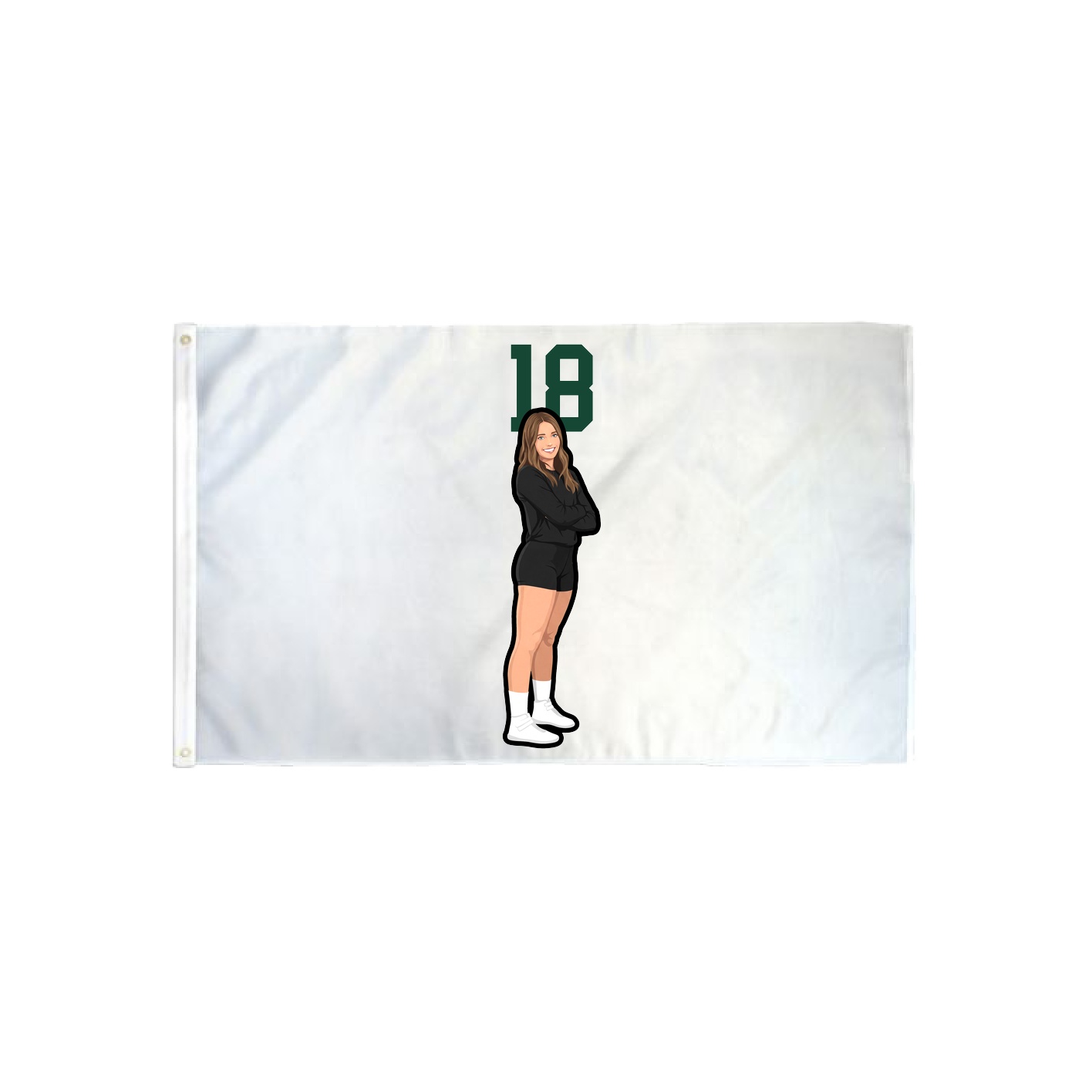 3x5 Flag — Number Top in Classic