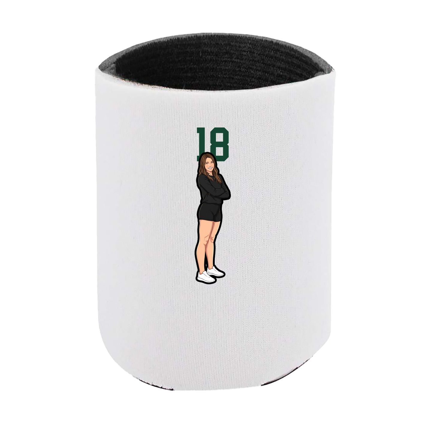 Can Holder — Number Top in White