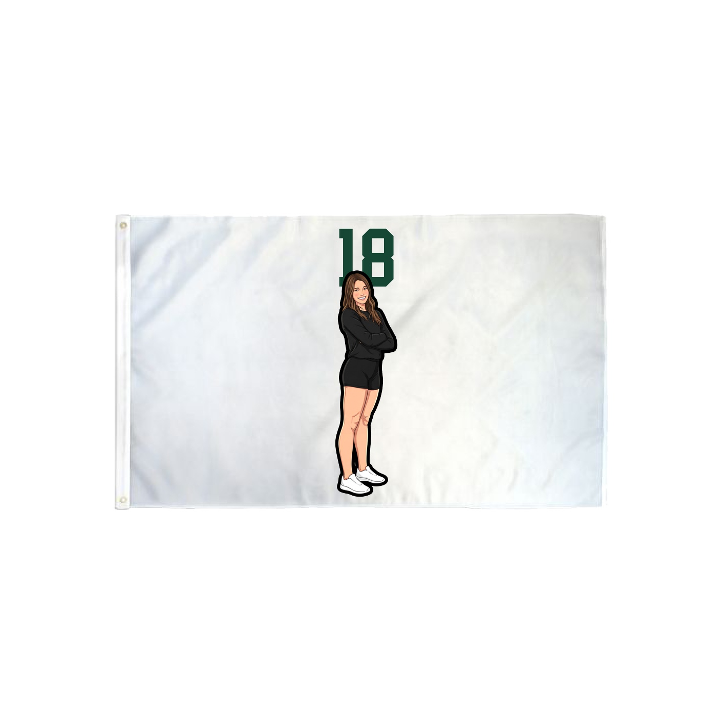 3x5 Flag — Number Top in Classic