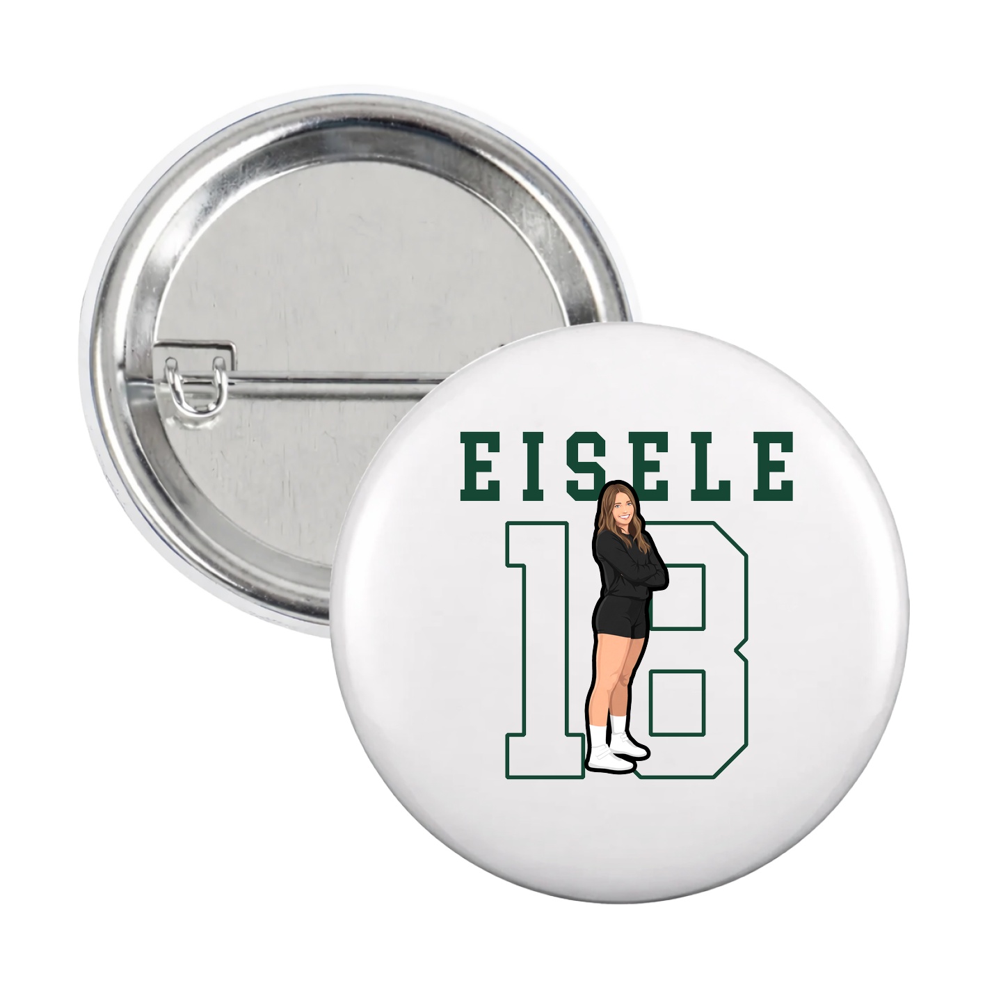 Game Day Button — Shirsey in White