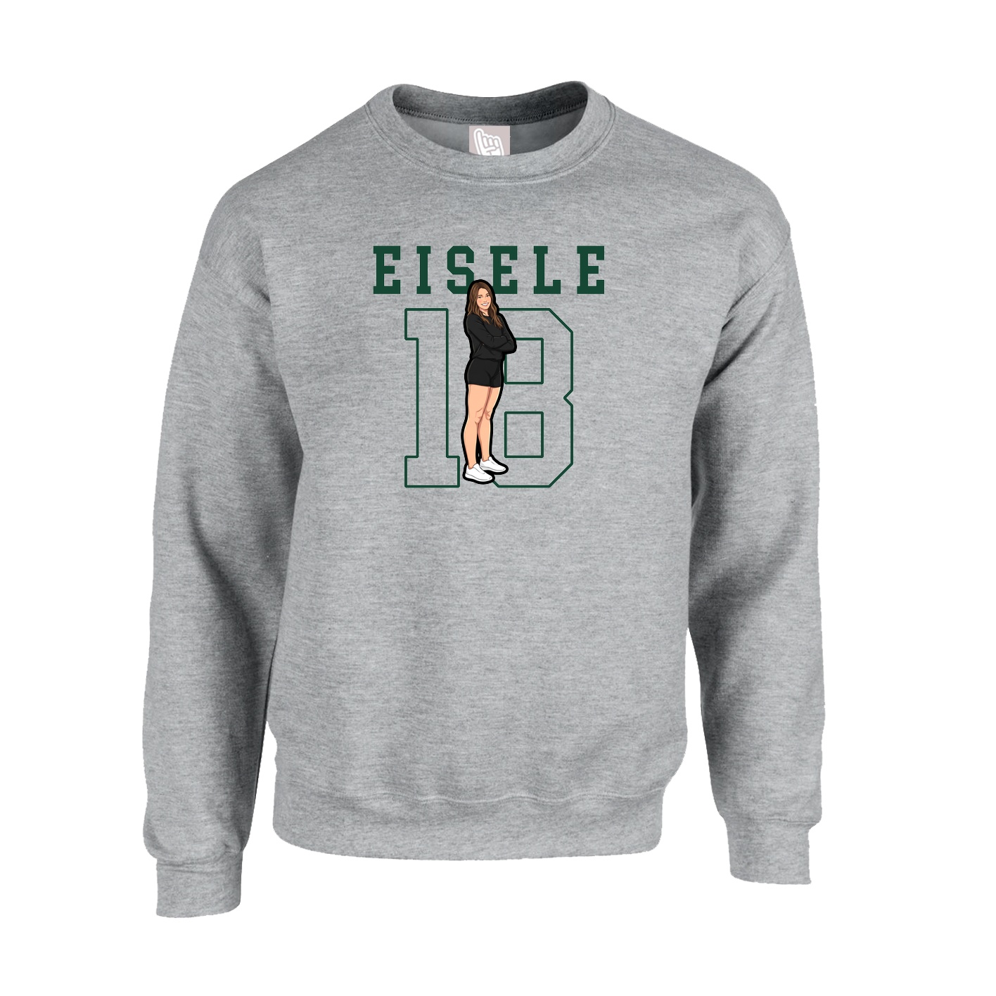 Fleece Crew — Shirsey in Grey