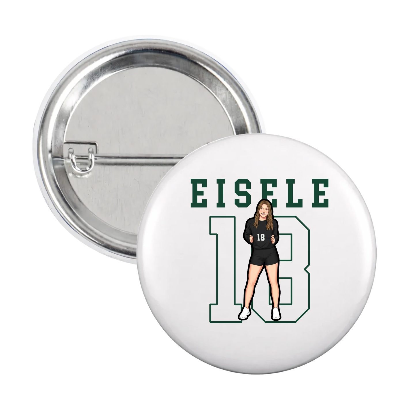 Game Day Button — Shirsey in White