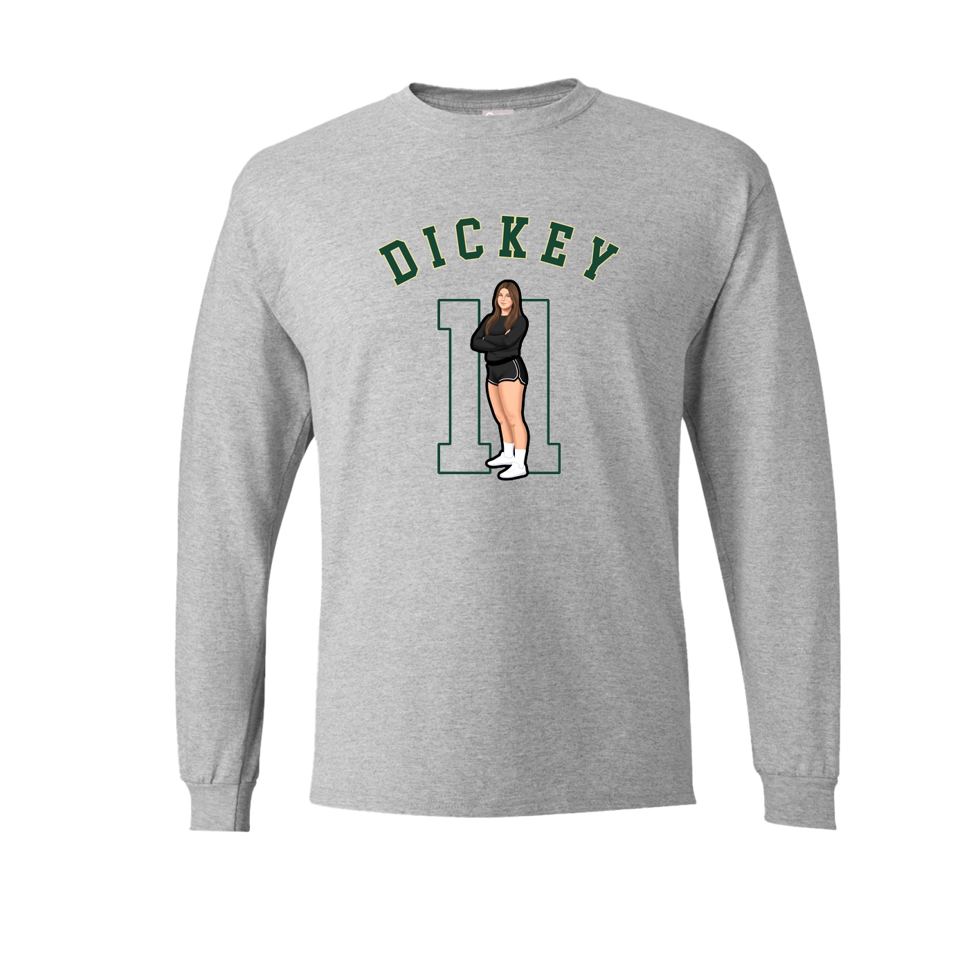 Long Sleeve Tee — Shirsey Arch in Grey