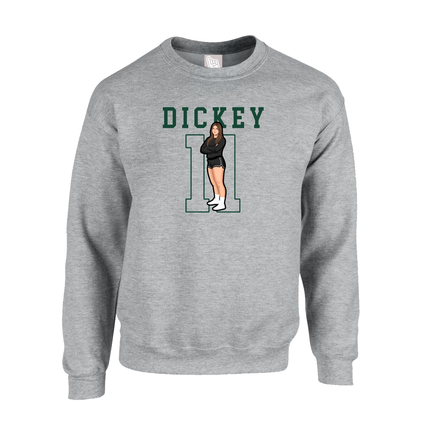 Fleece Crew — Shirsey in Grey