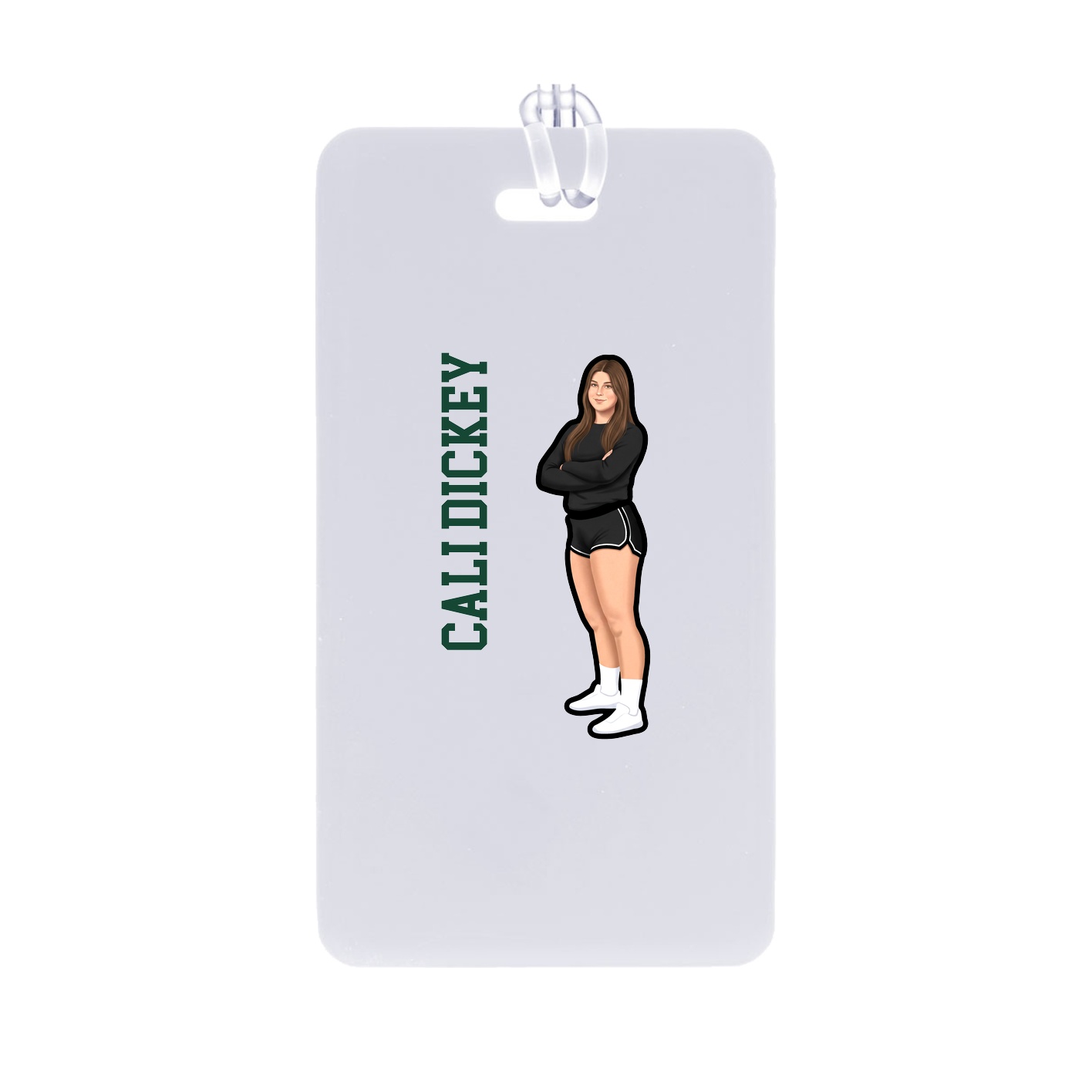 Bag Tag — Name Vertical in Classic