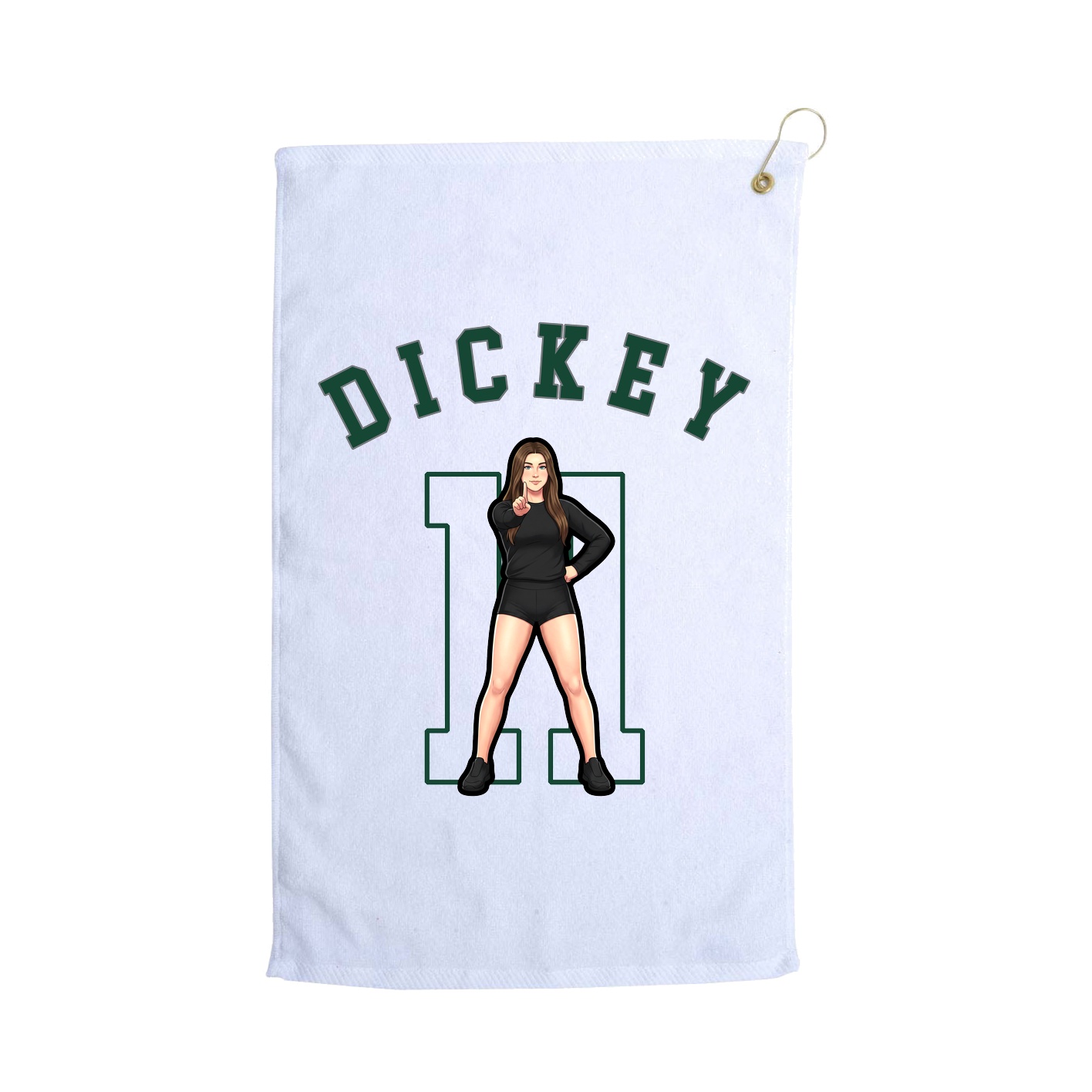 Golf Towel — Shirsey Arch in White