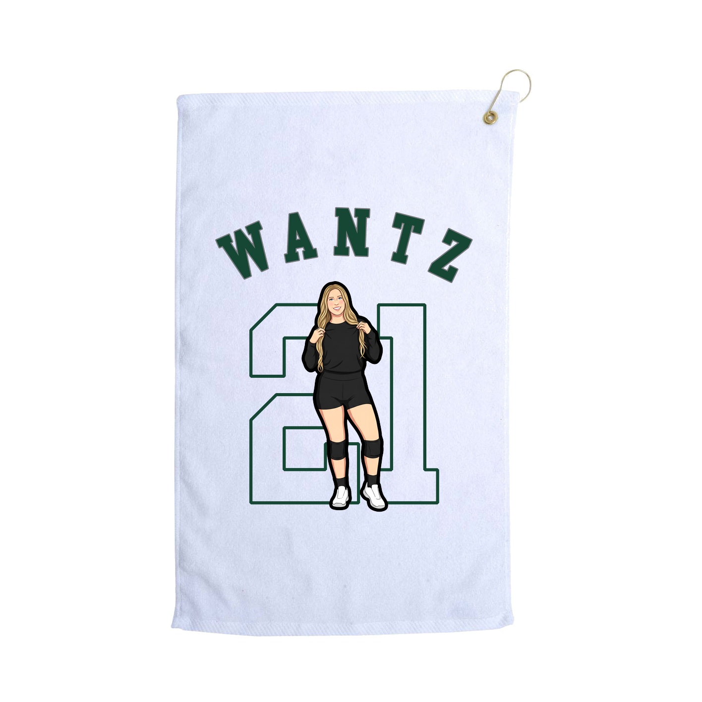 Golf Towel — Shirsey Arch in White