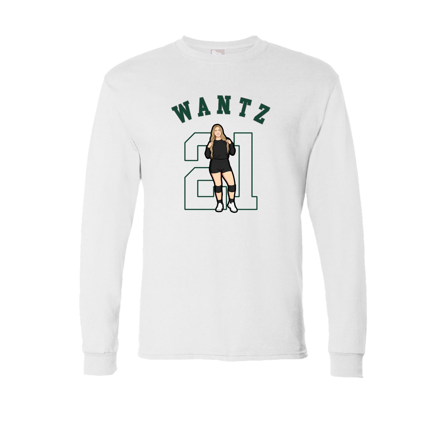 Long Sleeve Tee — Shirsey Arch in White