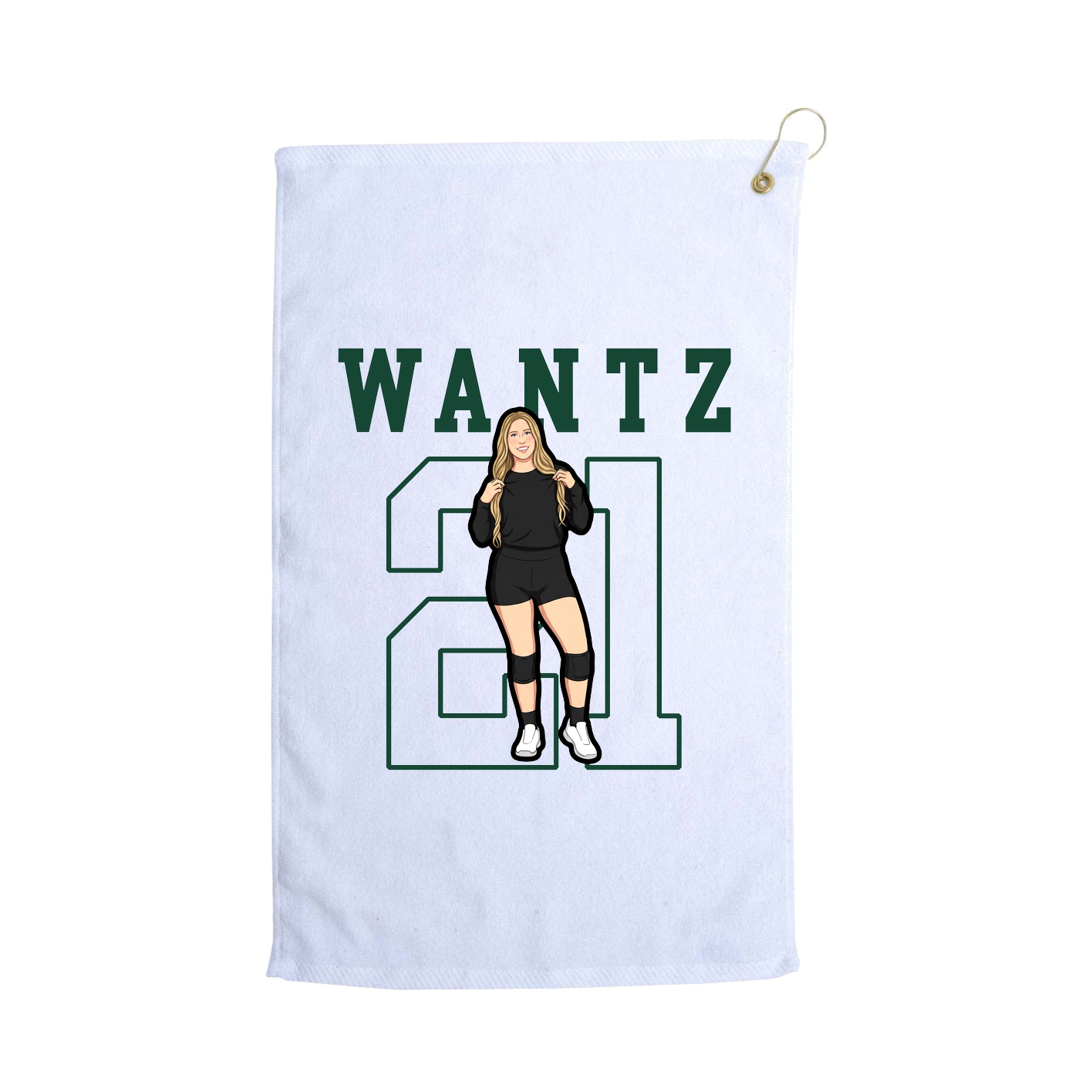 Golf Towel — Shirsey in White