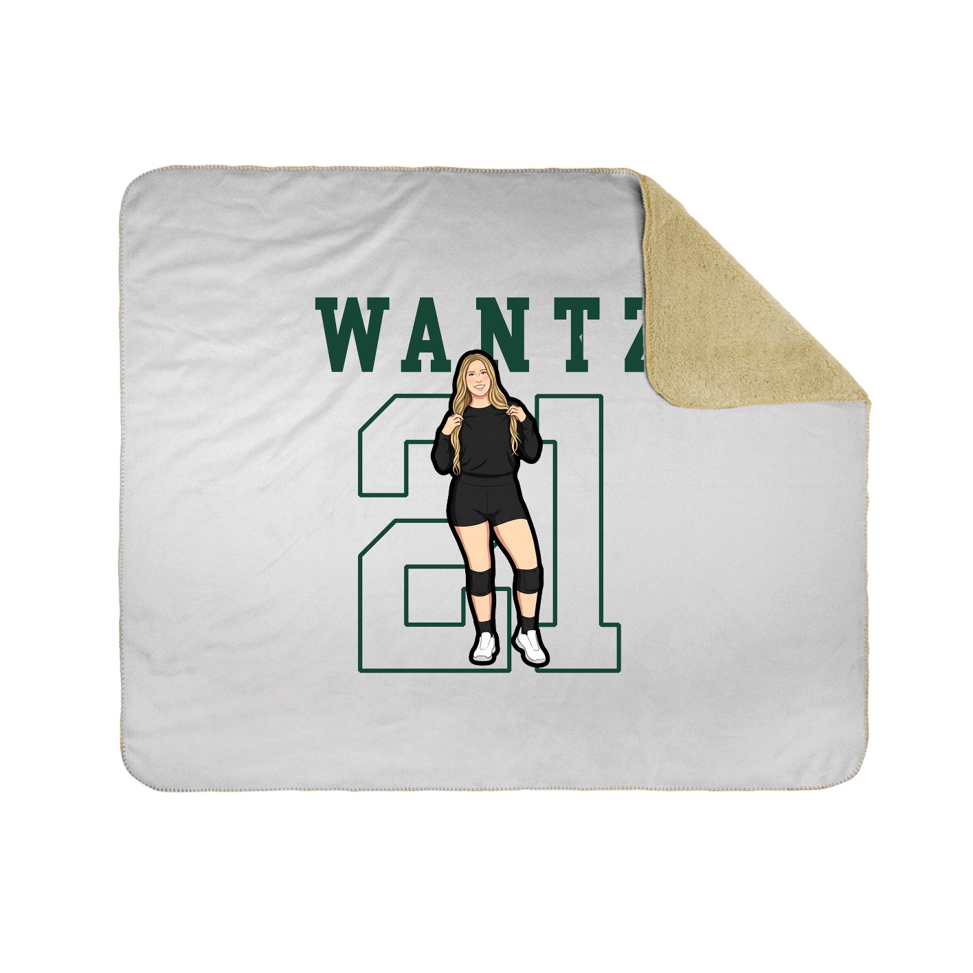 50x60 Sherpa Lined Throw Blanket