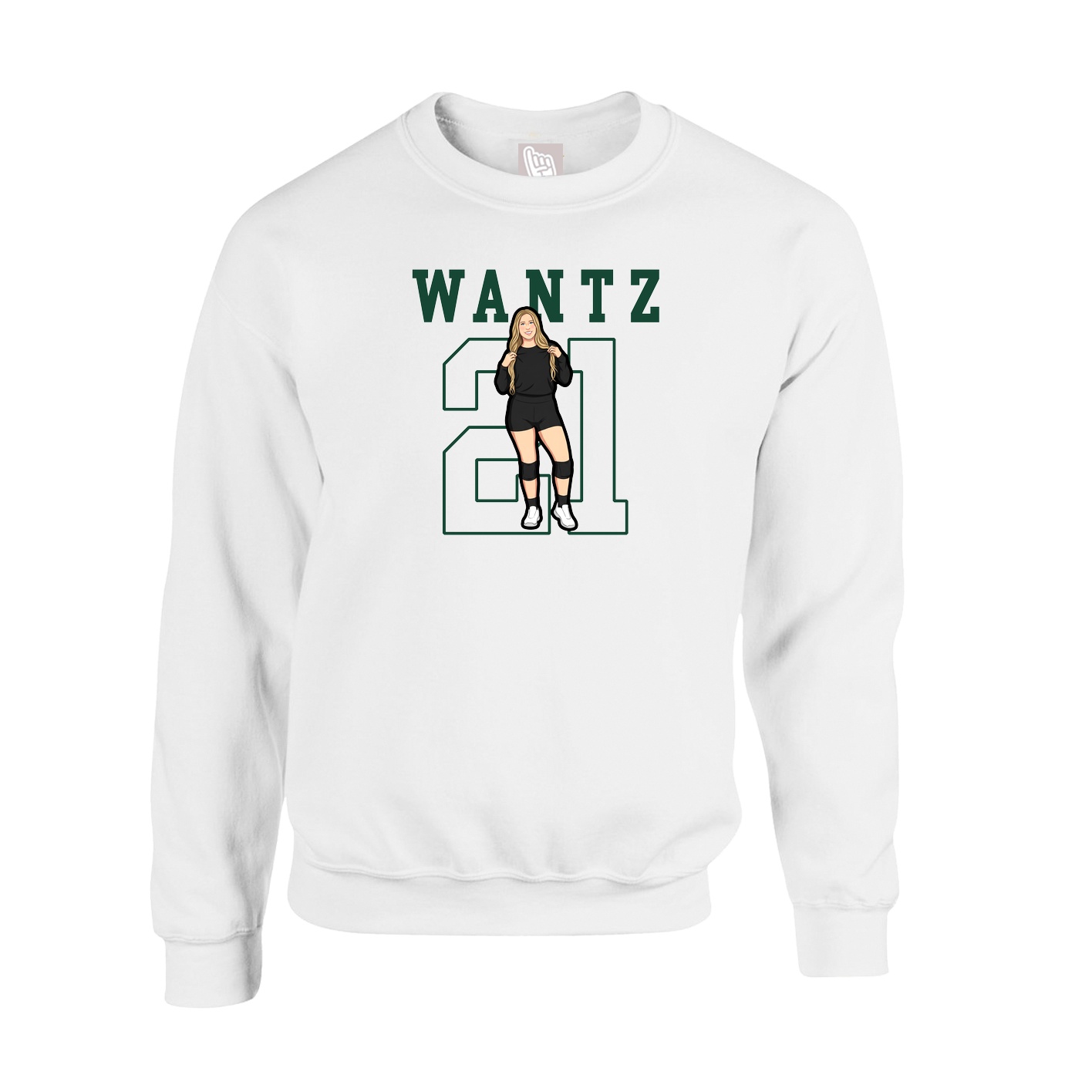 Fleece Crew — Shirsey in White