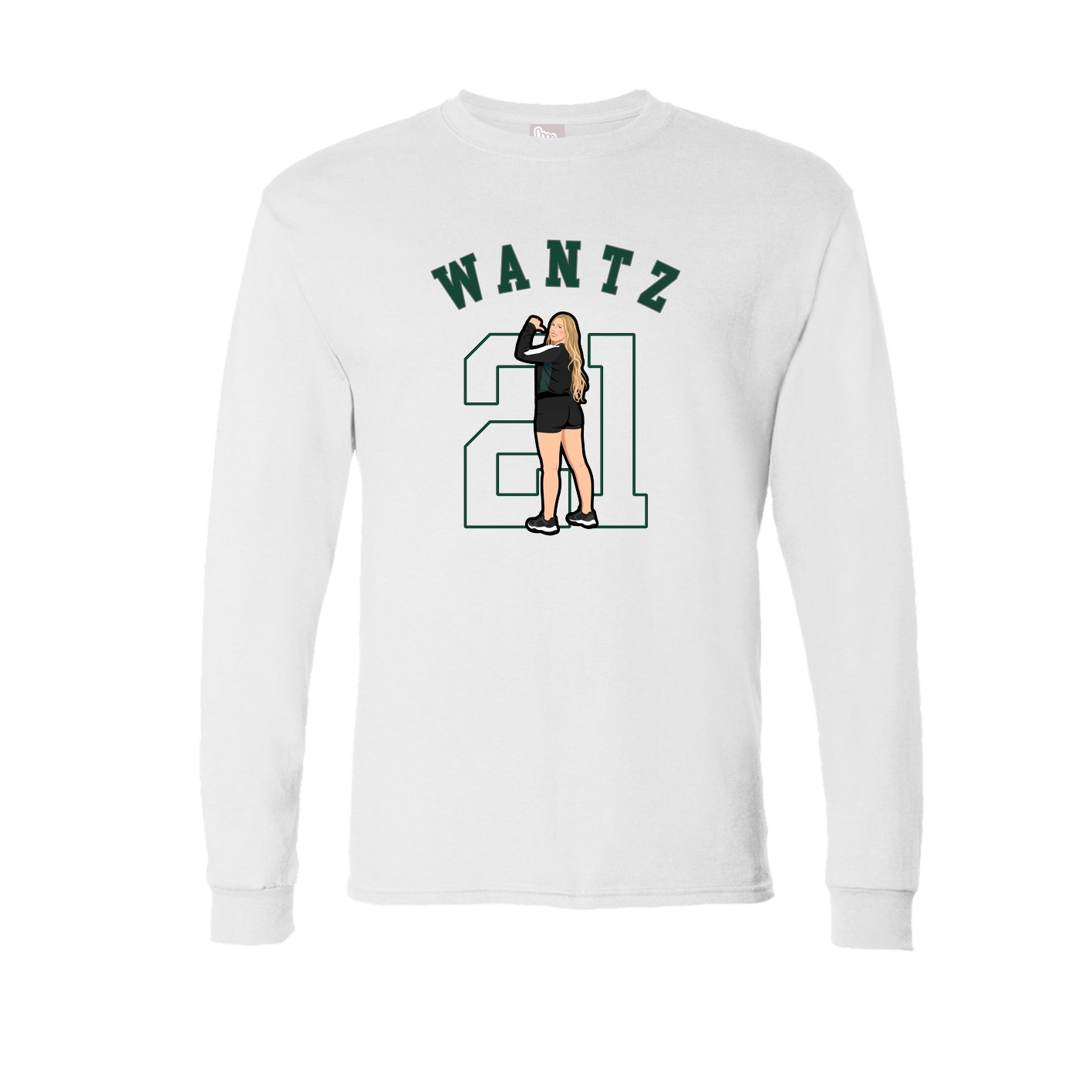Long Sleeve Tee — Shirsey Arch in White