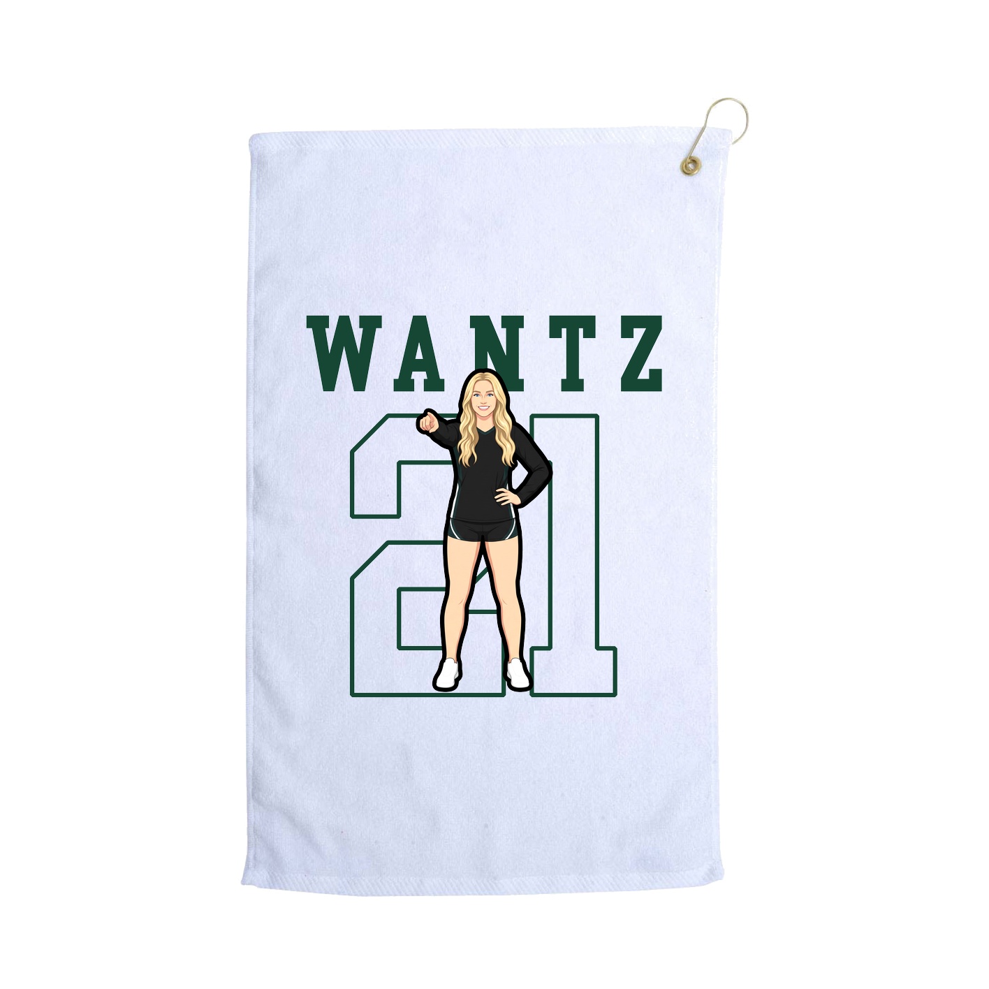 Golf Towel — Shirsey in White