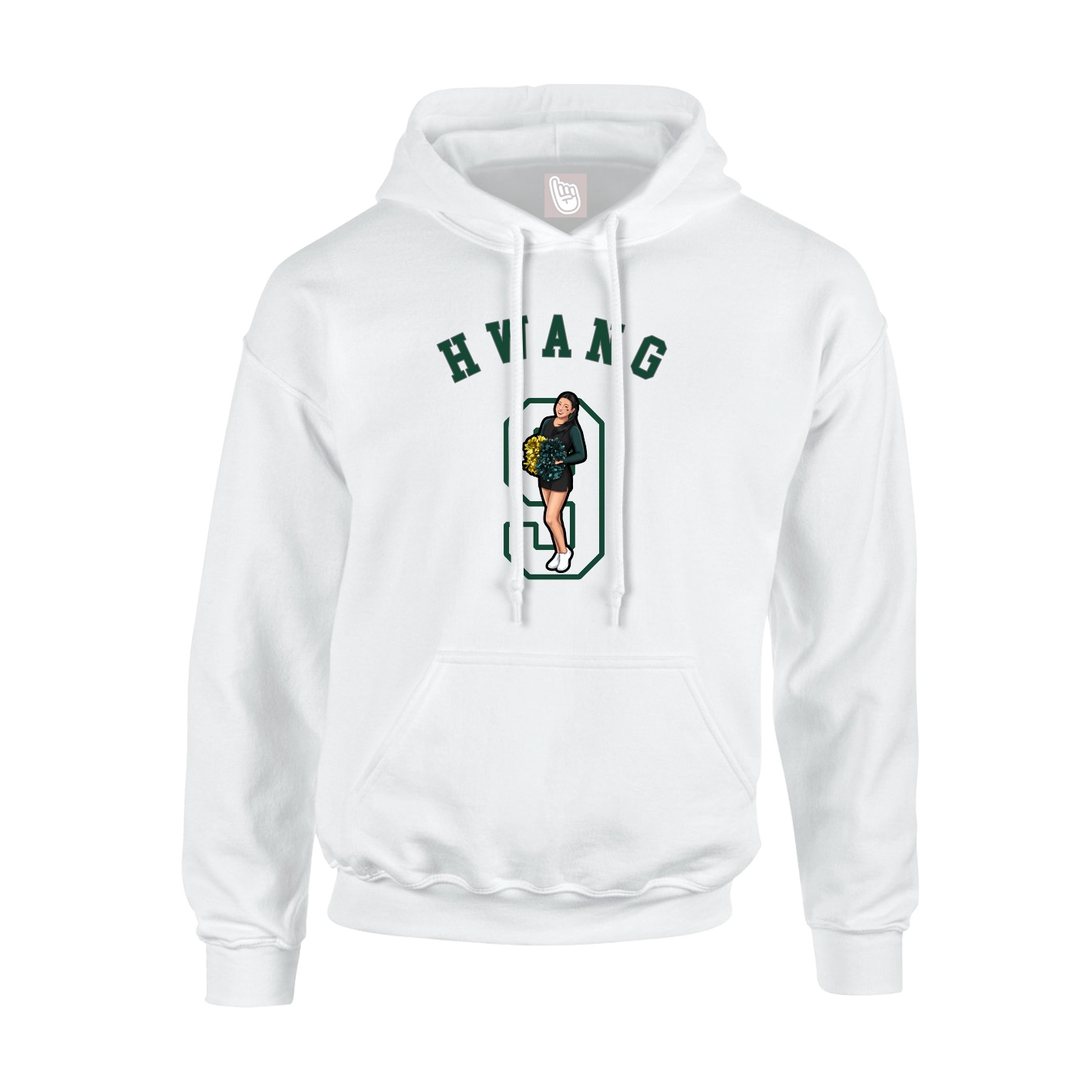 Hoodie — Shirsey Arch in White