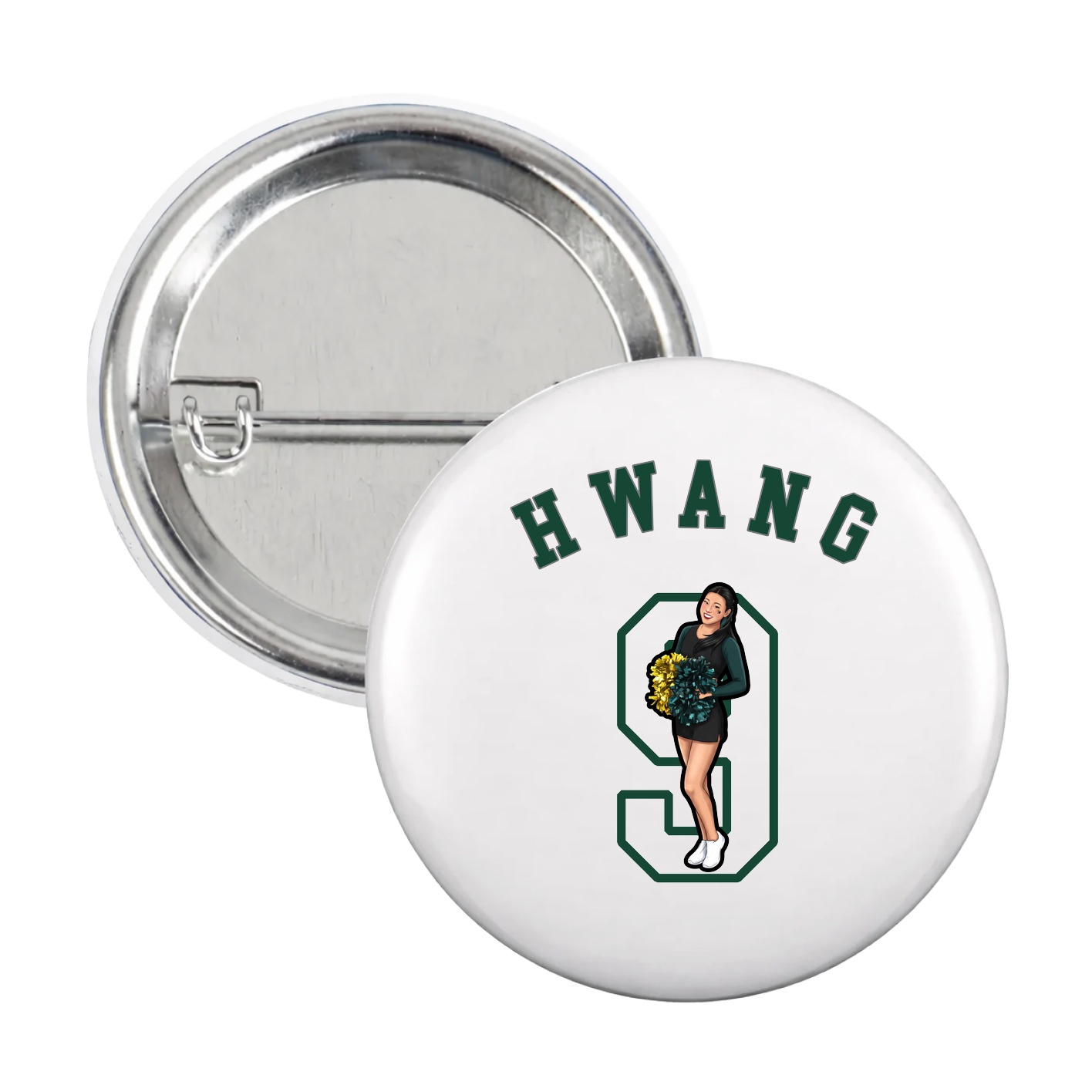 Game Day Button — Shirsey Arch in White
