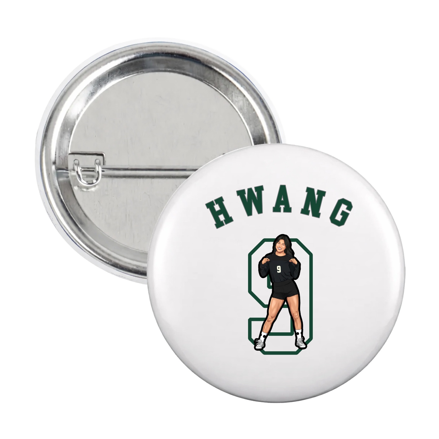 Game Day Button — Shirsey Arch in White