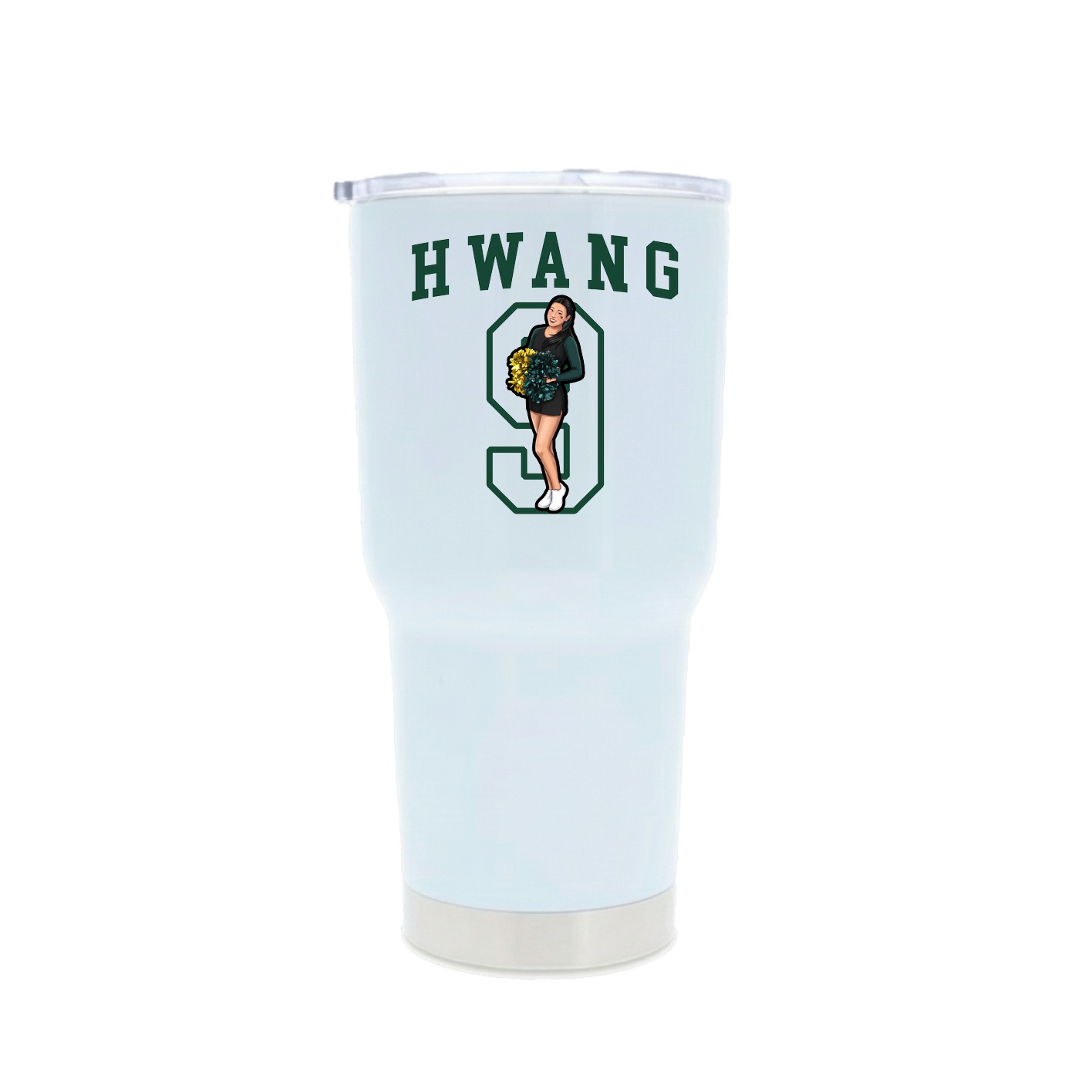 30oz Stainless Steel Tumbler — Shirsey in White