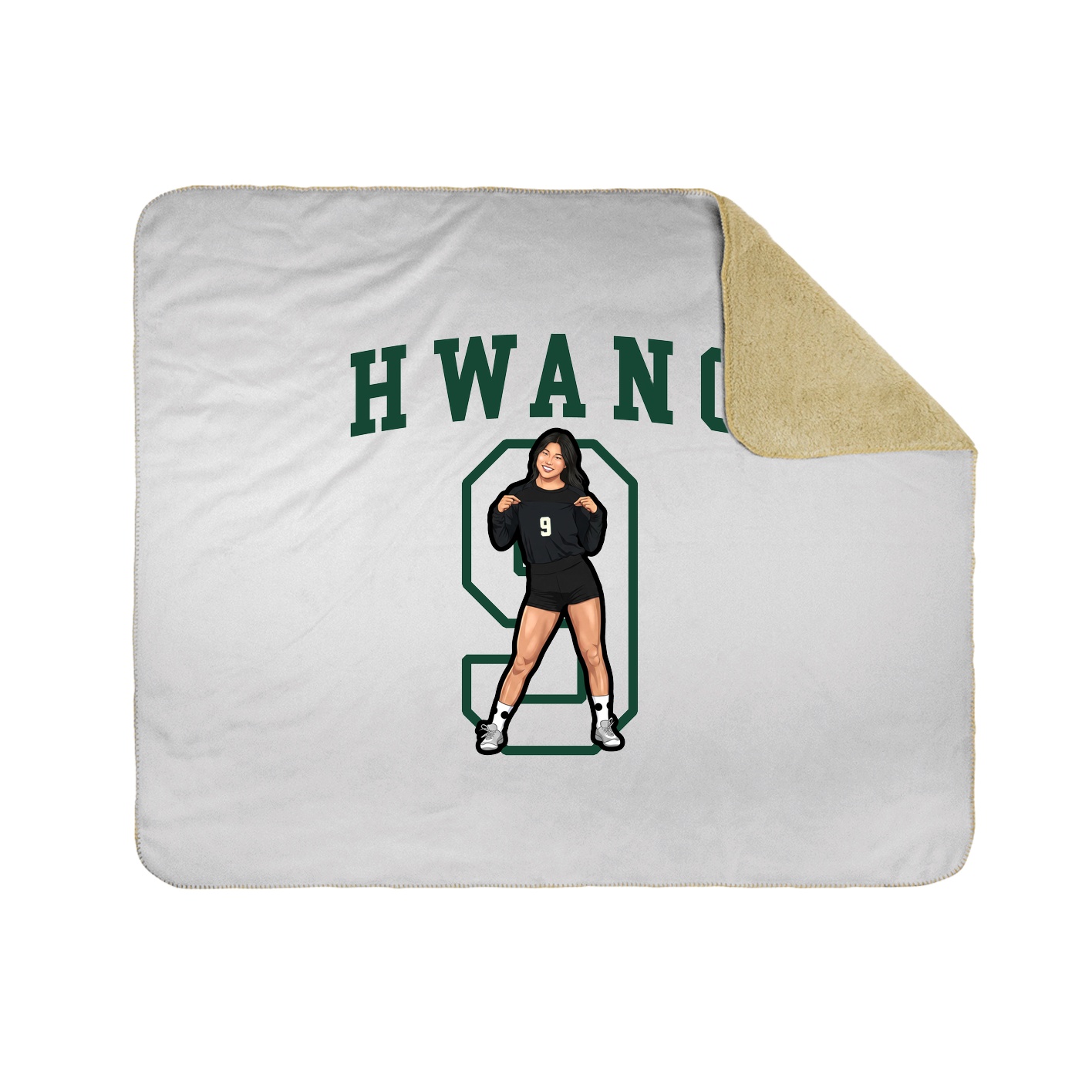 Throw Blanket — Shirsey in White