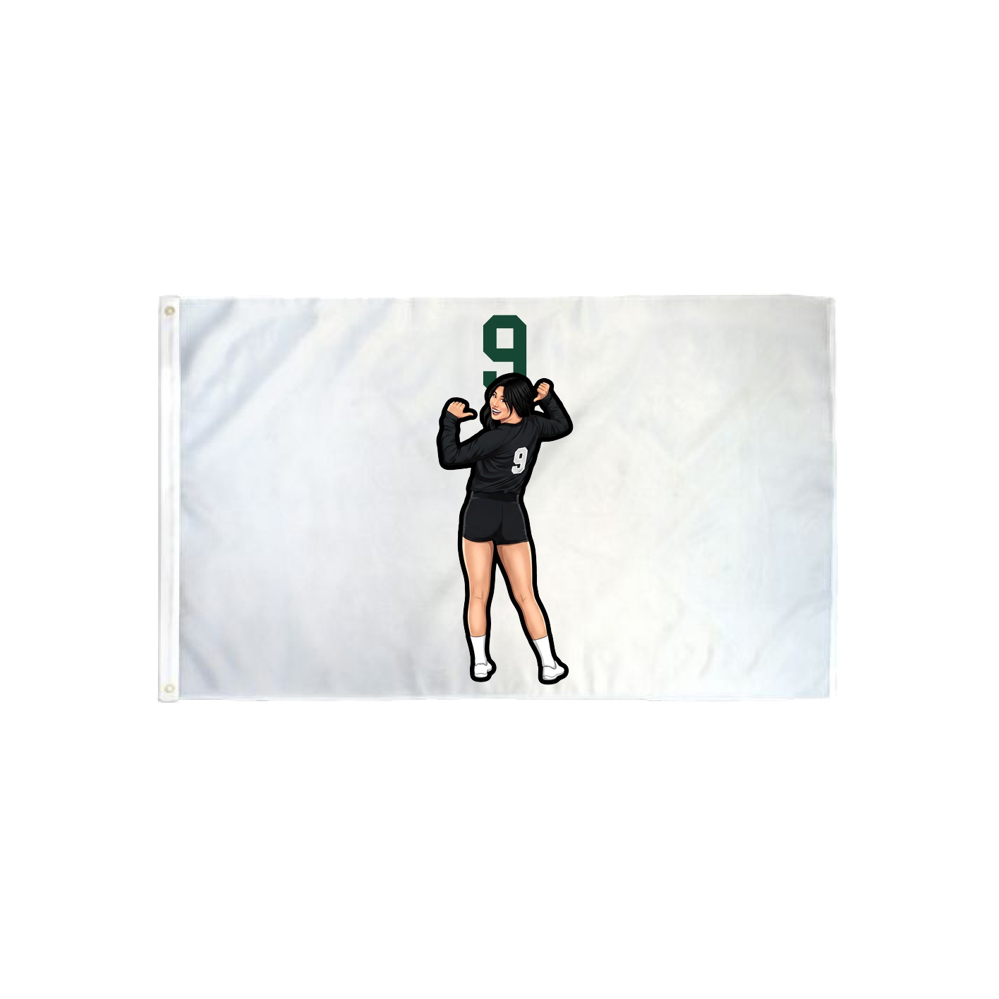 3x5 Flag — Number Top in Classic
