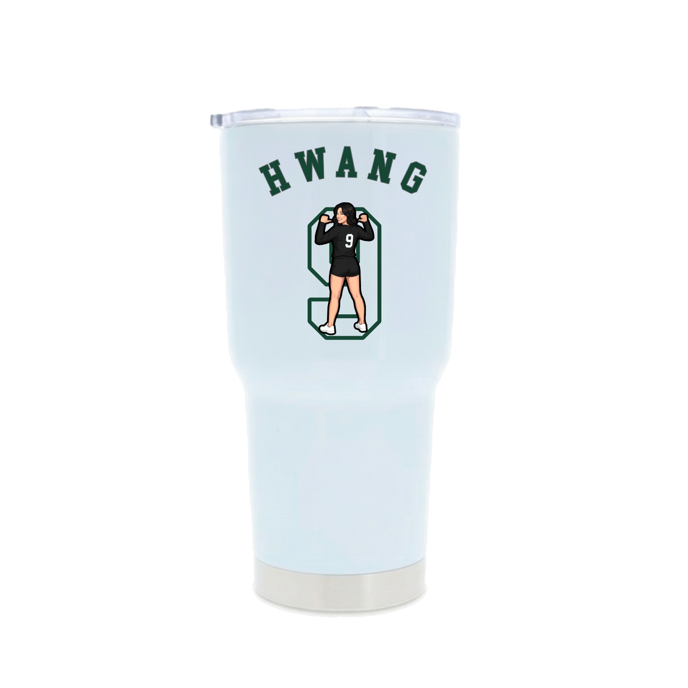 30oz Stainless Steel Tumbler — Shirsey Arch in White