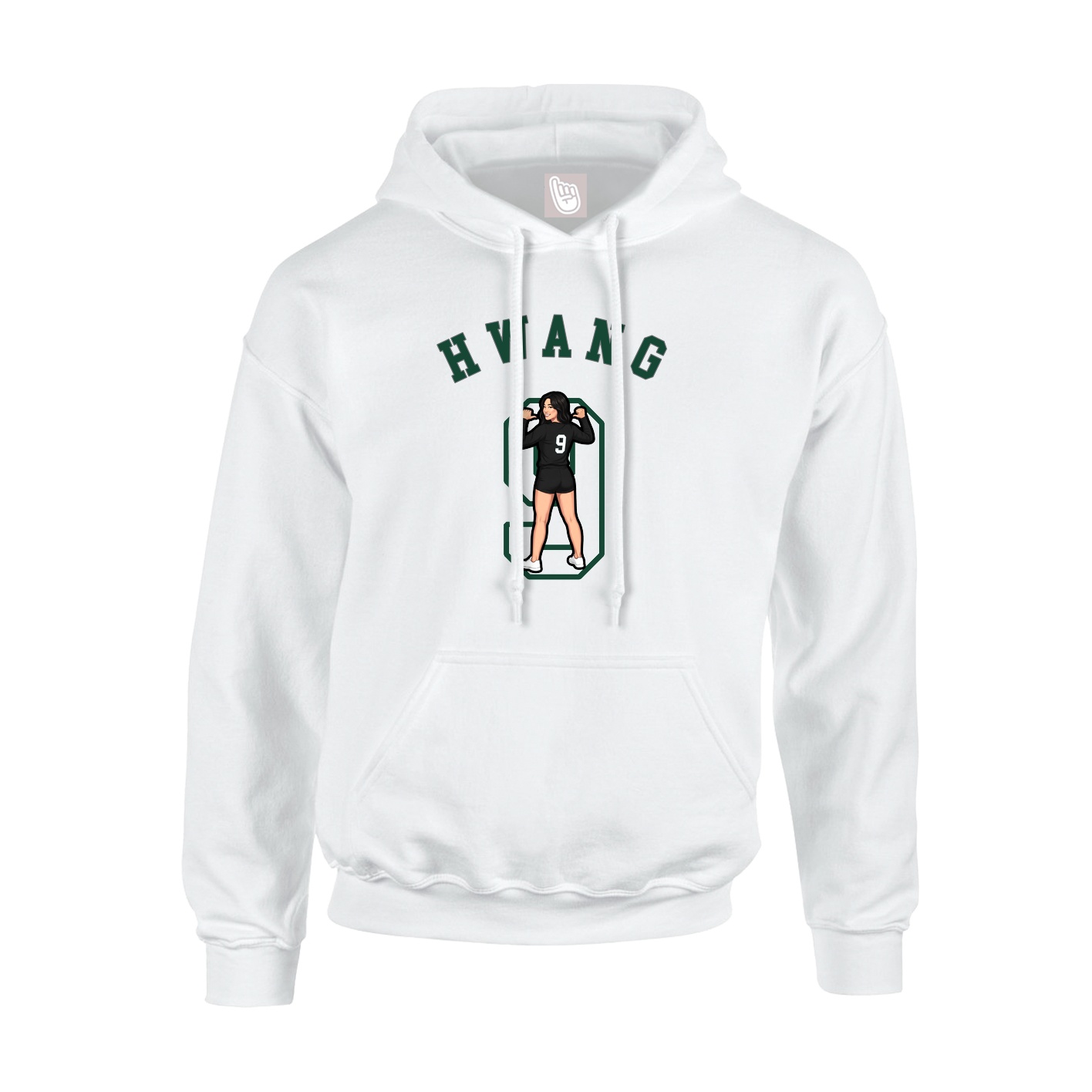Hoodie — Shirsey Arch in White