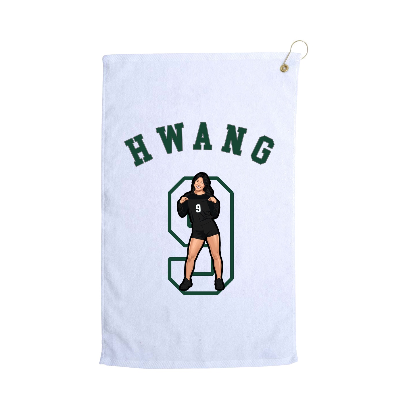 Golf Towel — Shirsey Arch in White