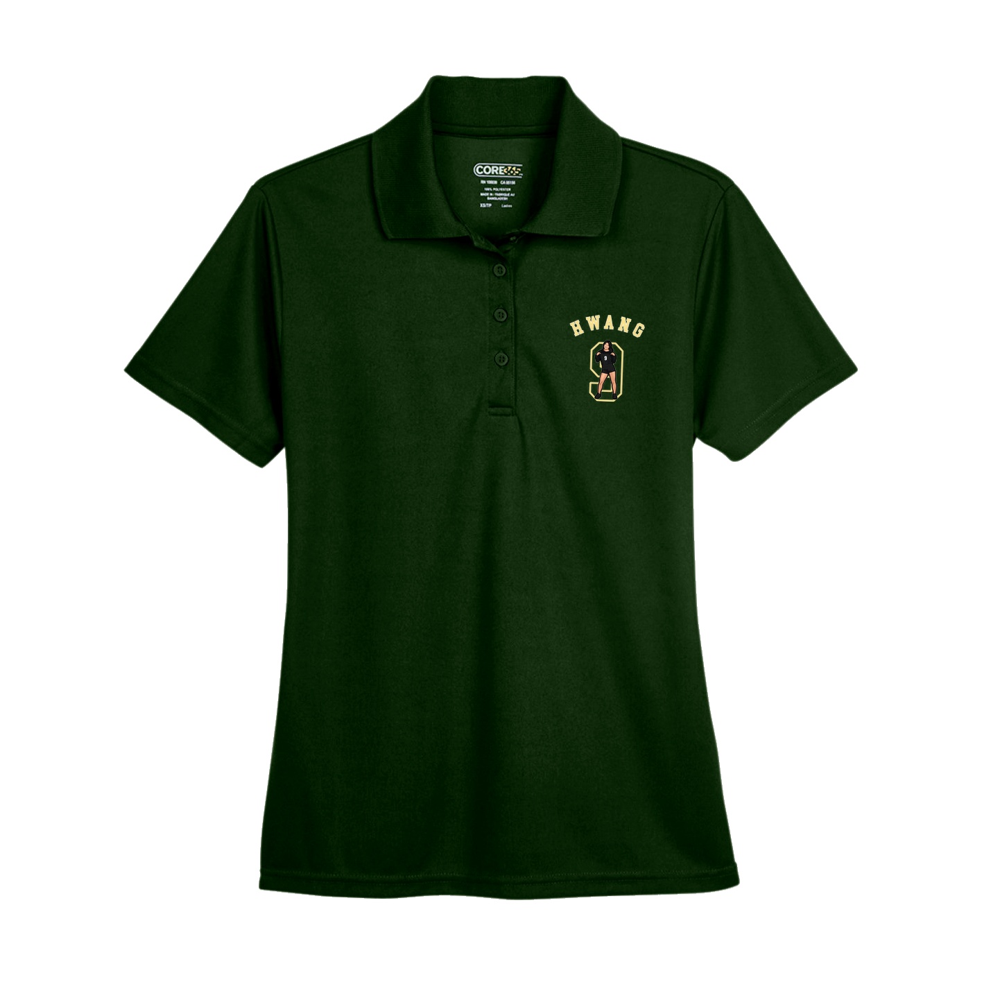 Womens Performance Polo — Shirsey Arch in Green