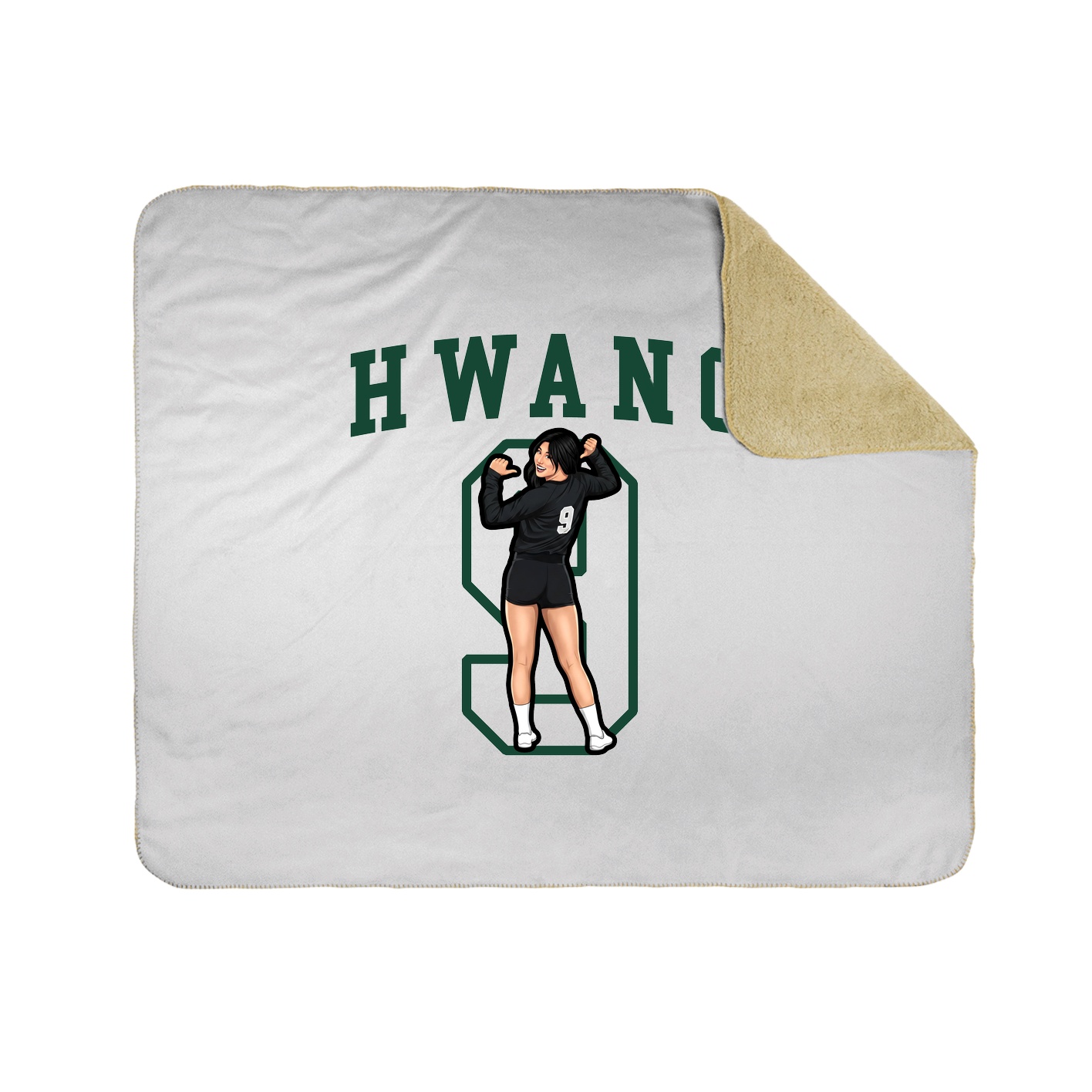 Throw Blanket — Shirsey in White