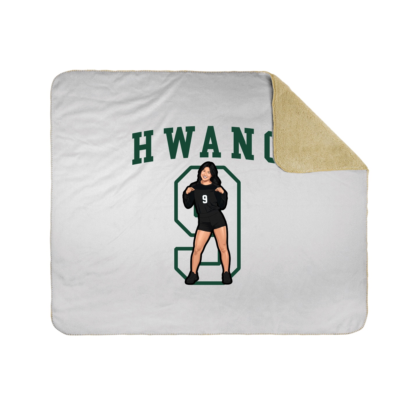 Throw Blanket — Shirsey in White