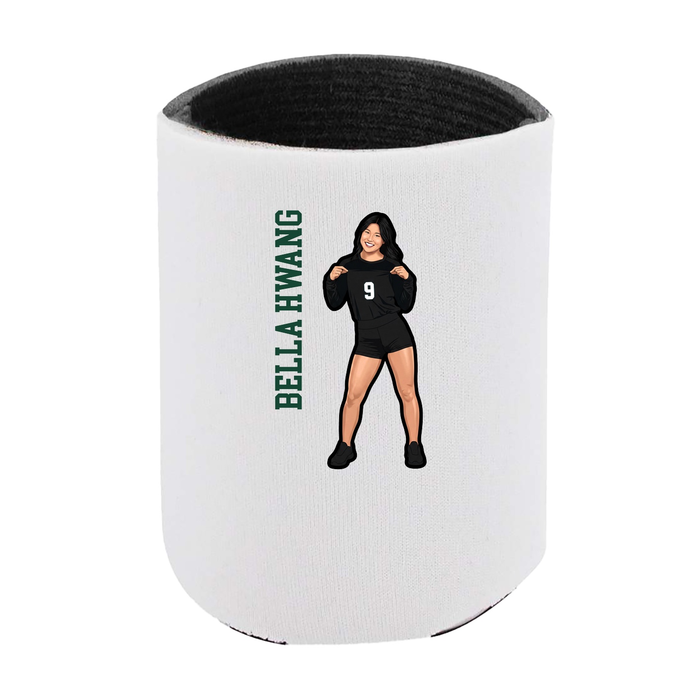 Can Holder — Name Vertical in White