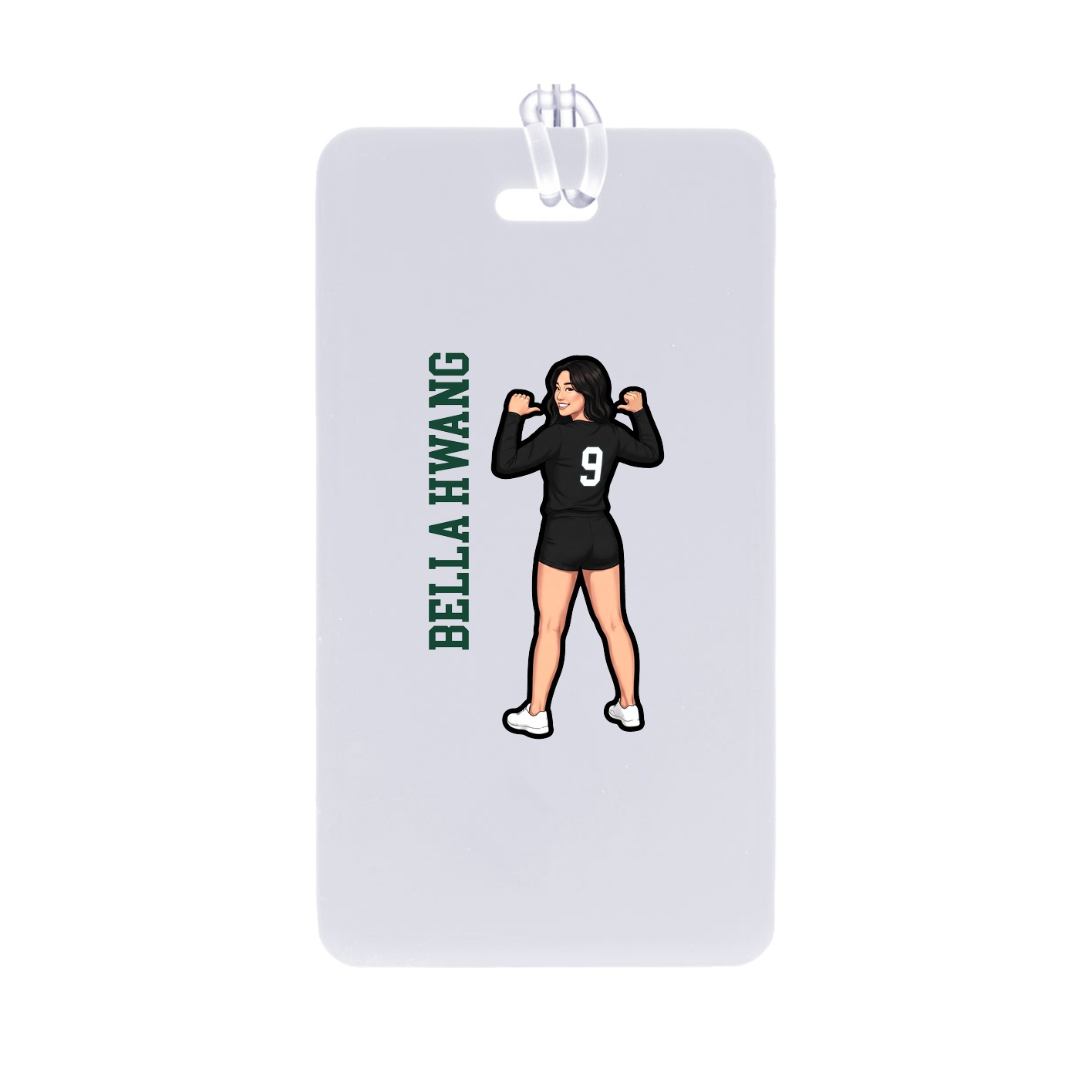 Bag Tag — Name Vertical in Classic