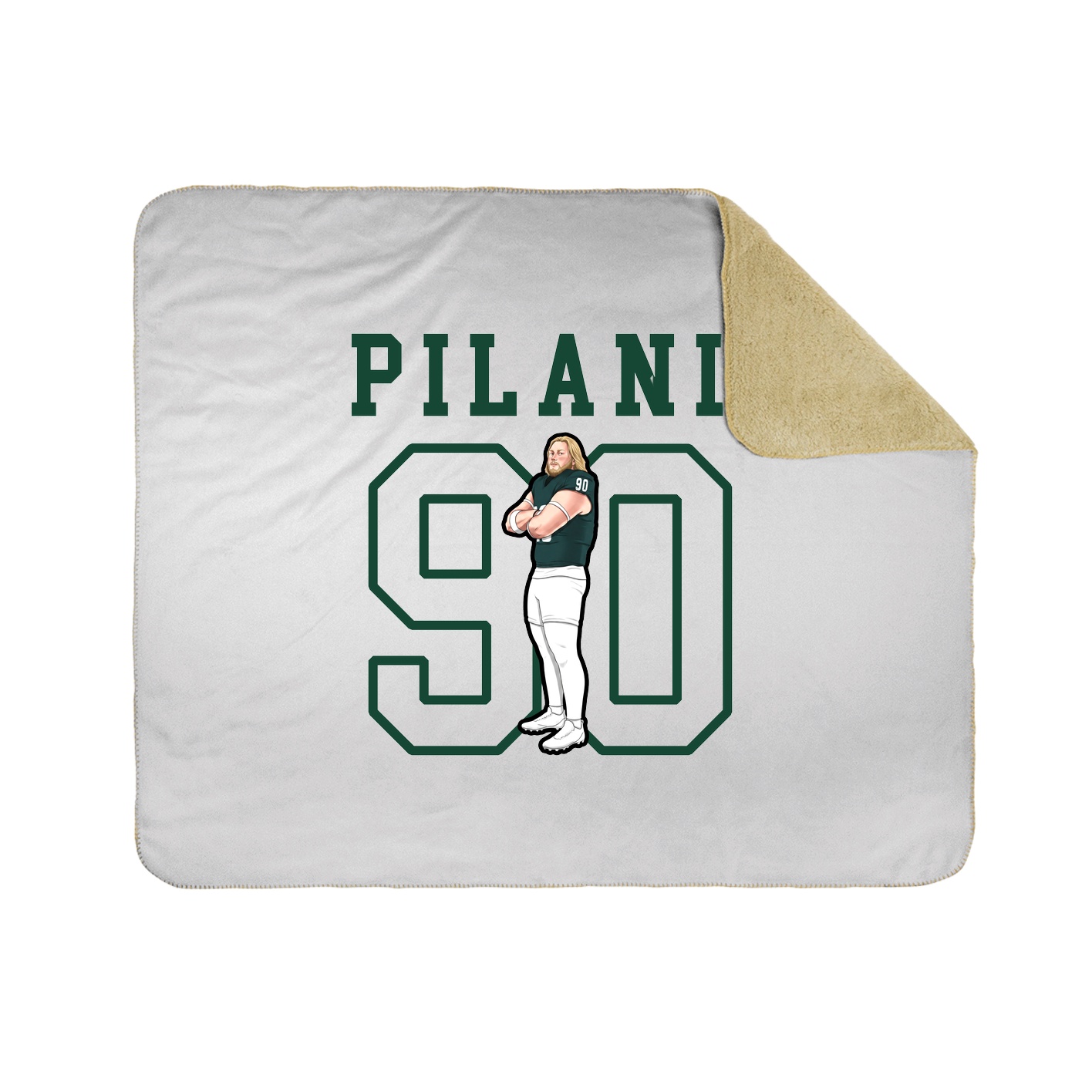 50x60 Sherpa Lined Throw Blanket