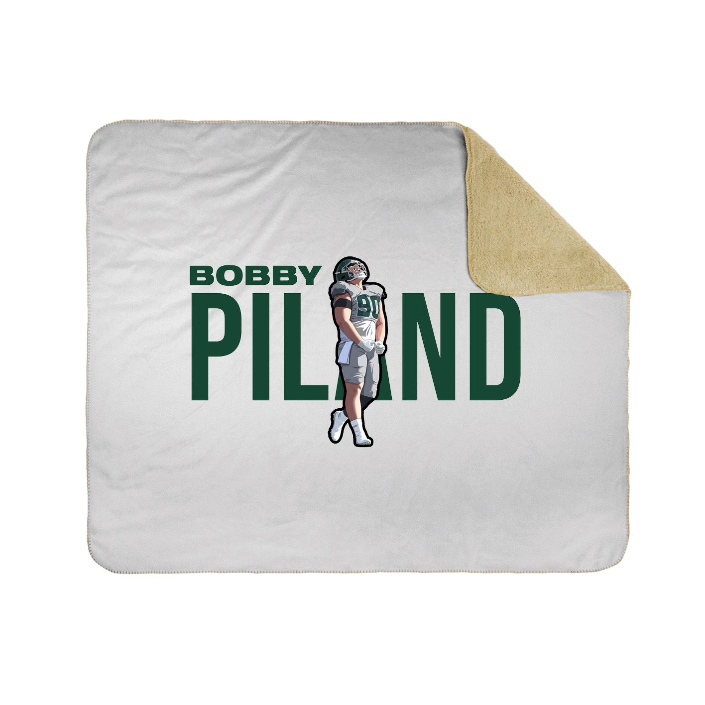 Throw Blanket — Player Name in White