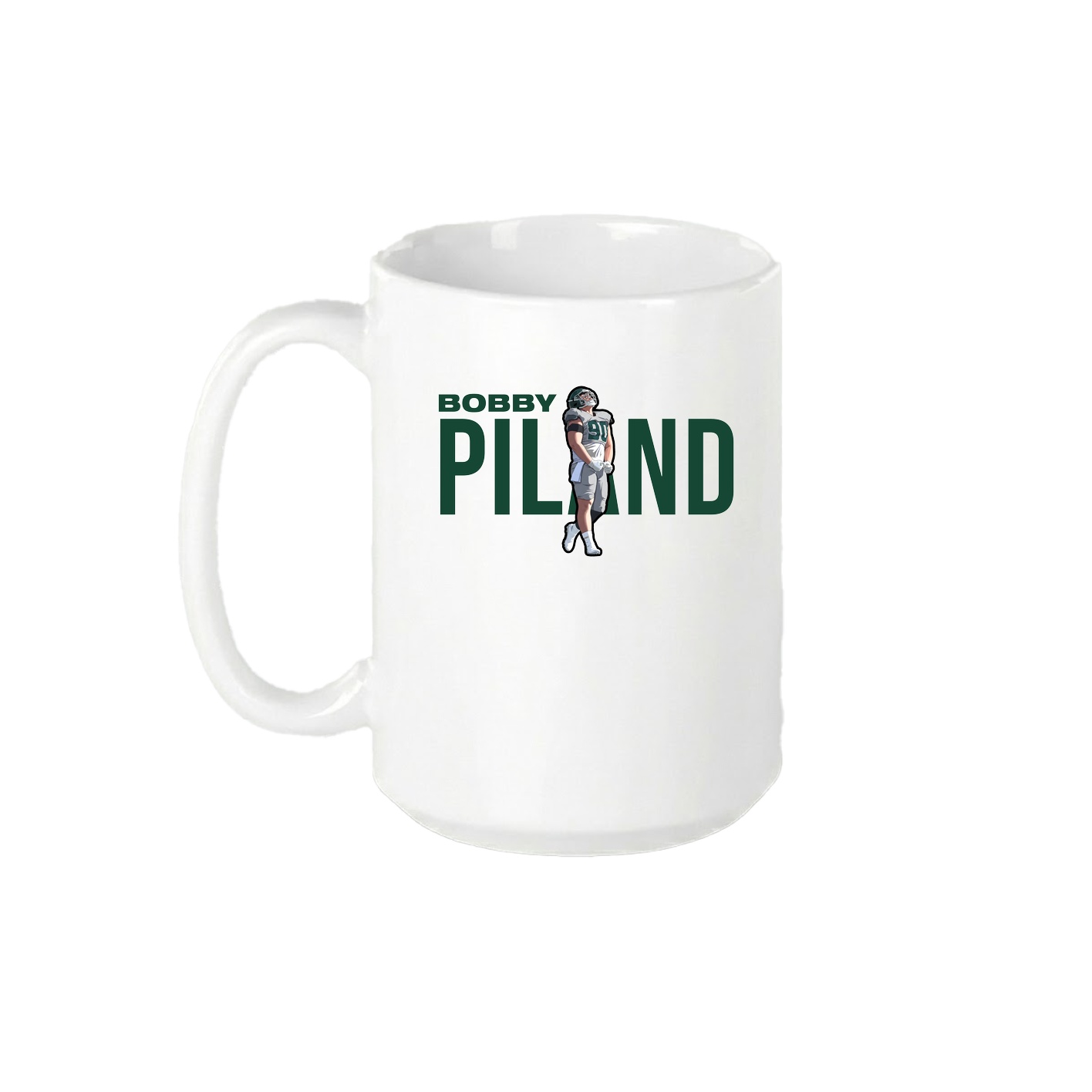 15oz Coffee Mug — Player Name in White