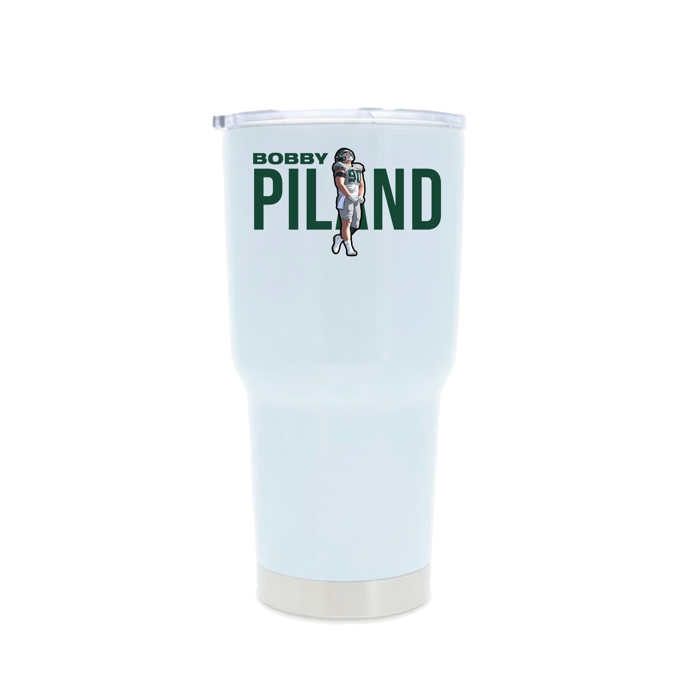 30oz Stainless Steel Tumbler — Player Name in White