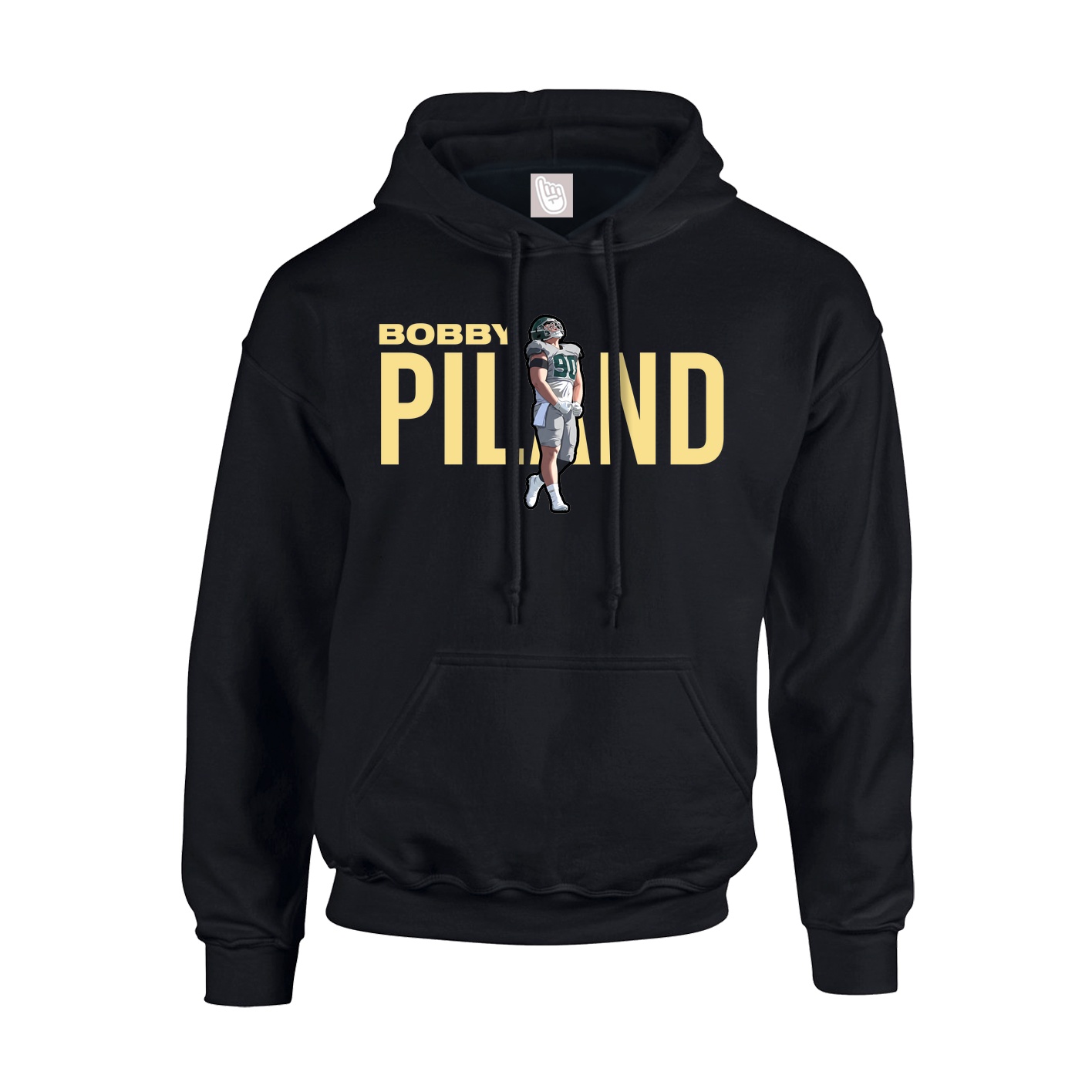 Youth Hoodie — Player Name in Black