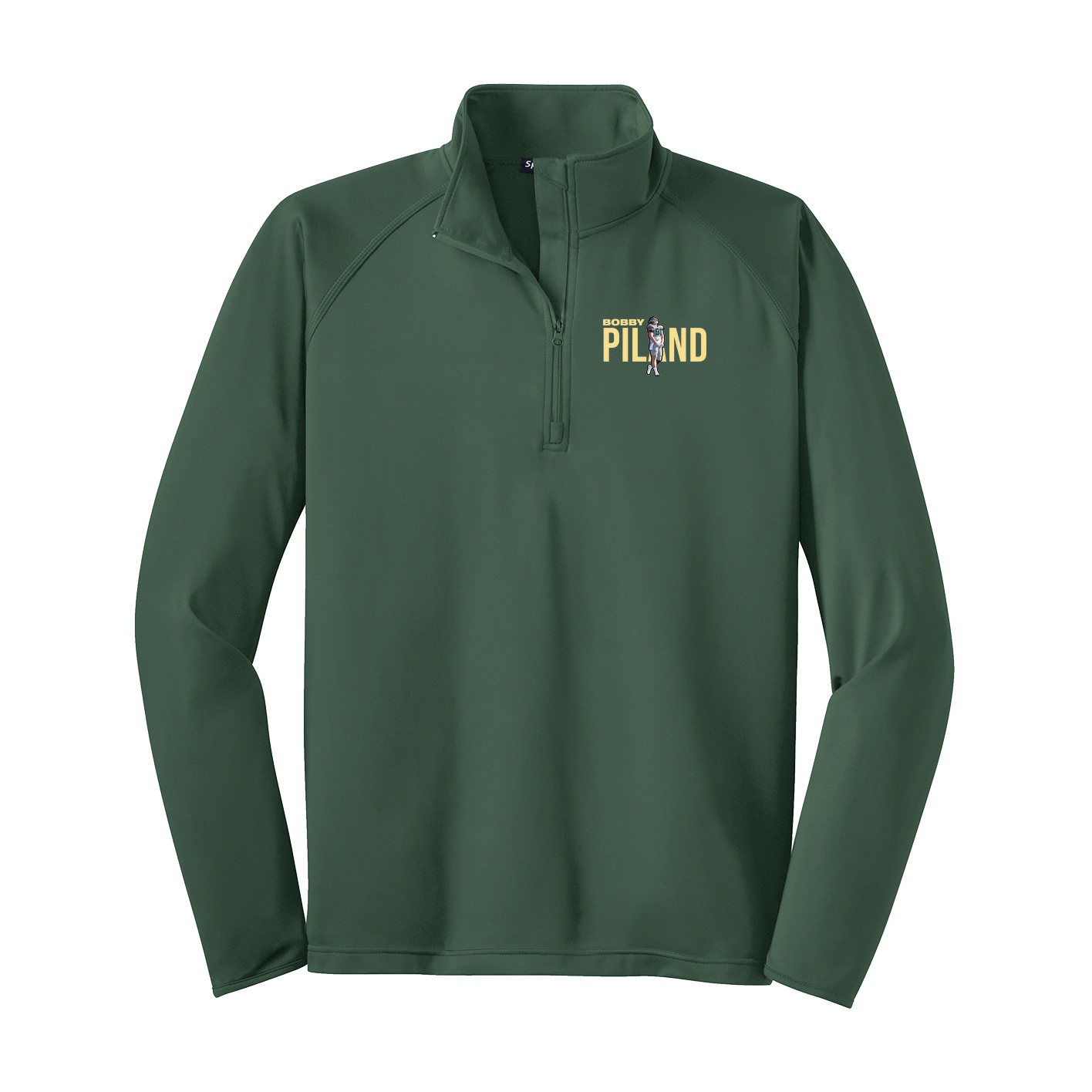 Q-Zip Pullover — Player Name in Green