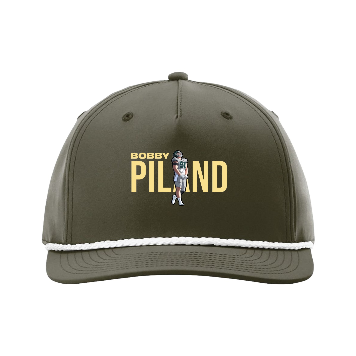 Five-Panel Classic Rope Cap — Player Name in Green