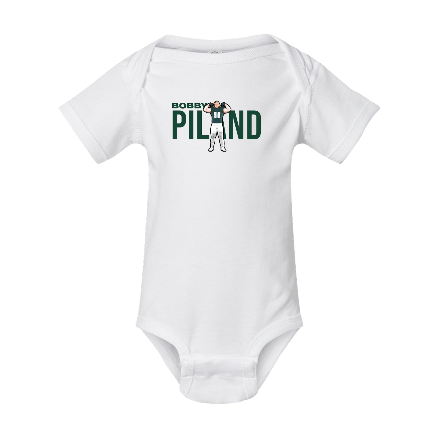 Baby Onesie — Player Name in White