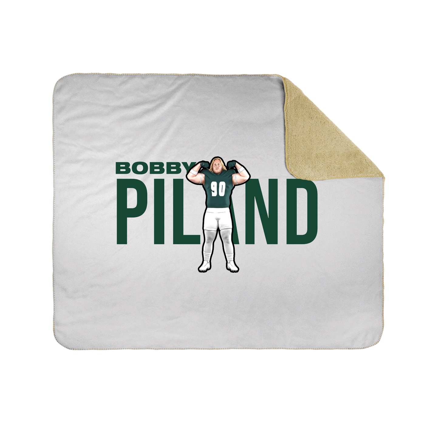 Throw Blanket — Player Name in White