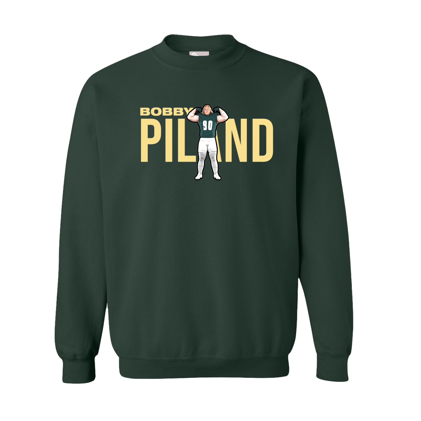 Fleece Crew — Player Name in Green