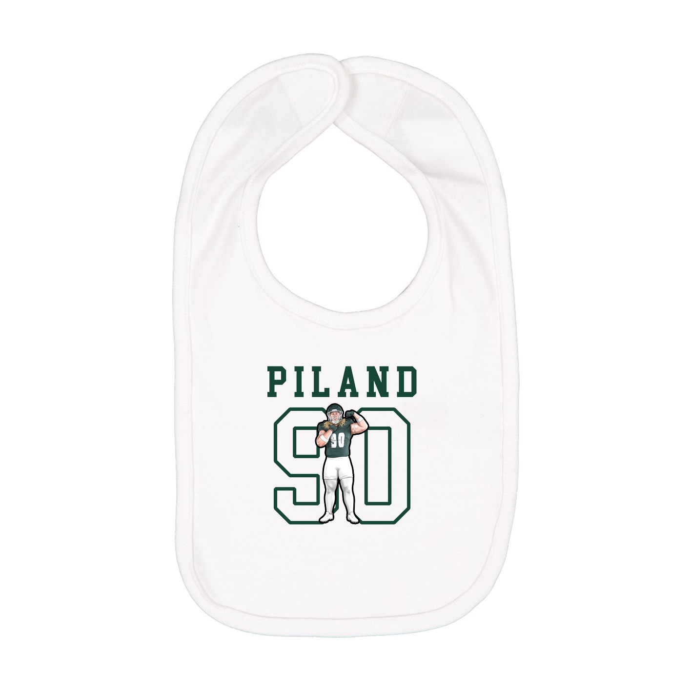 Infant Bib — Shirsey in White